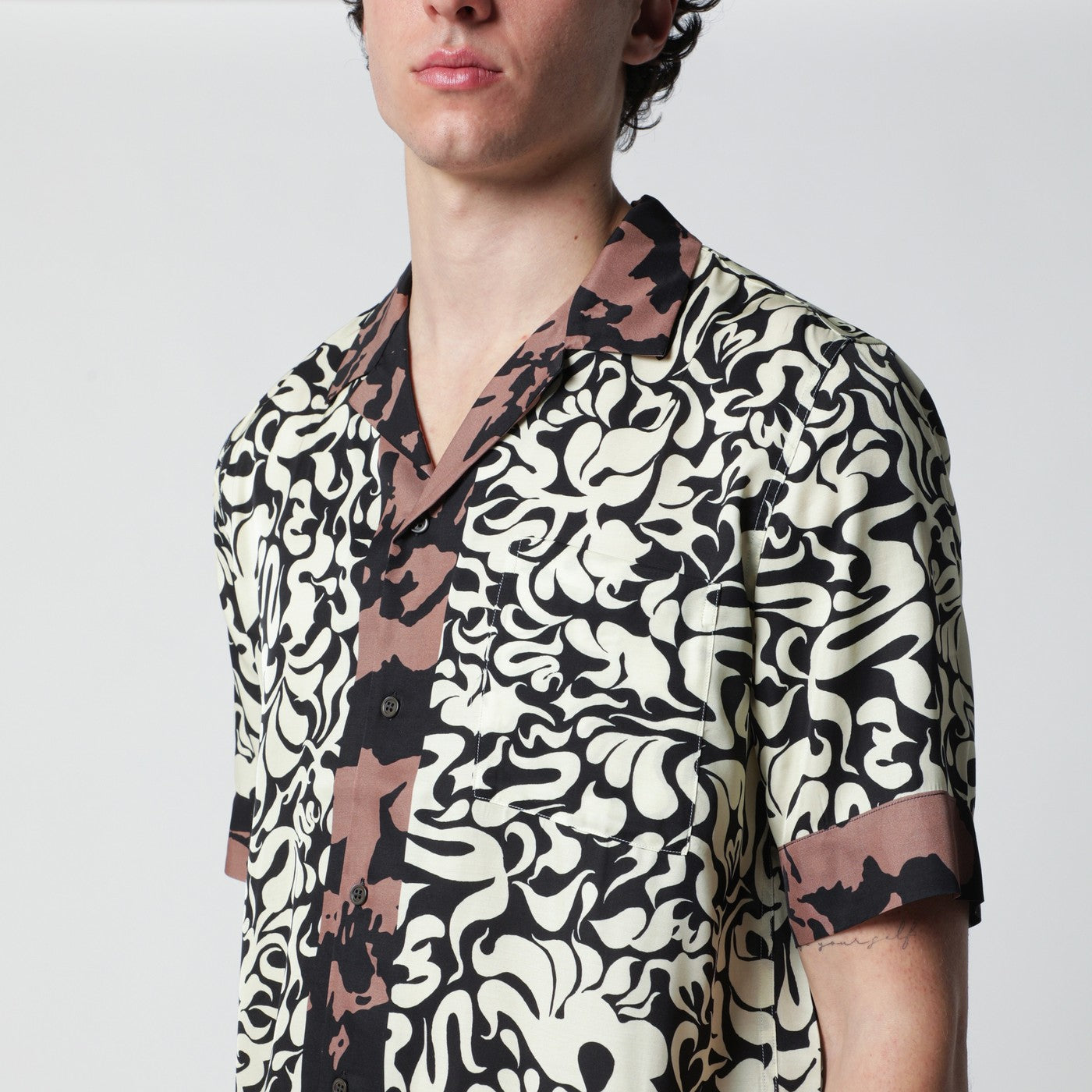 Dries Van Noten Shirt With Graphic Squiggle Print Men DRIES VAN NOTEN