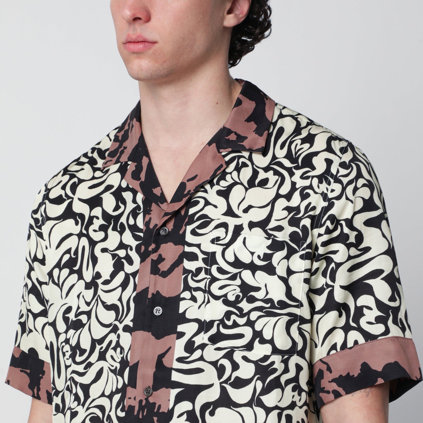 Dries Van Noten Shirt With Graphic Squiggle Print Men DRIES VAN NOTEN