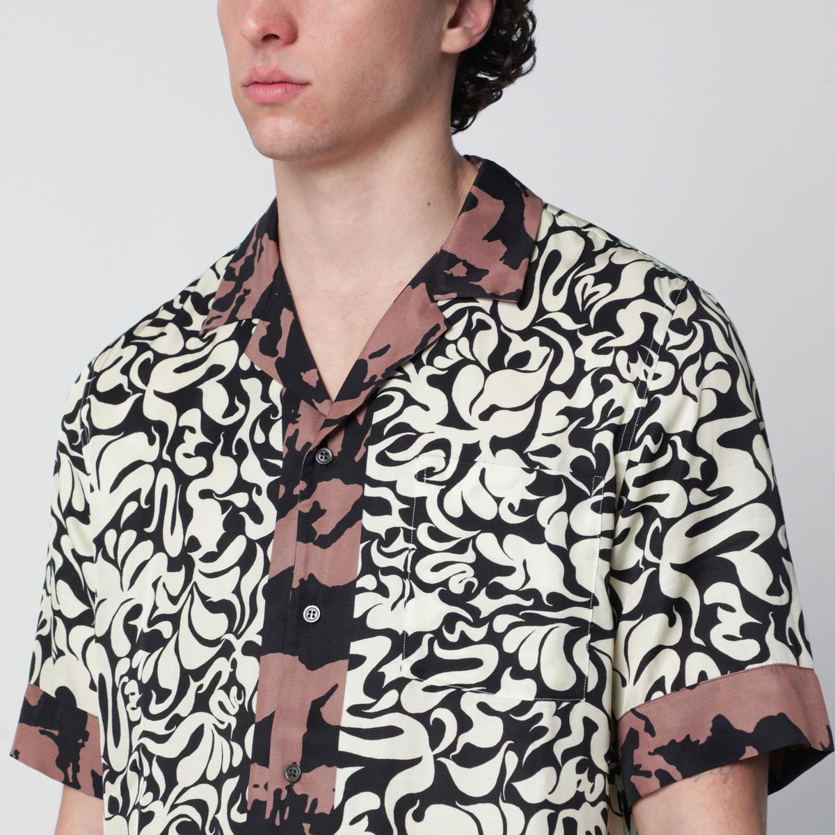 Dries Van Noten Shirt With Graphic Squiggle Print Men DRIES VAN NOTEN