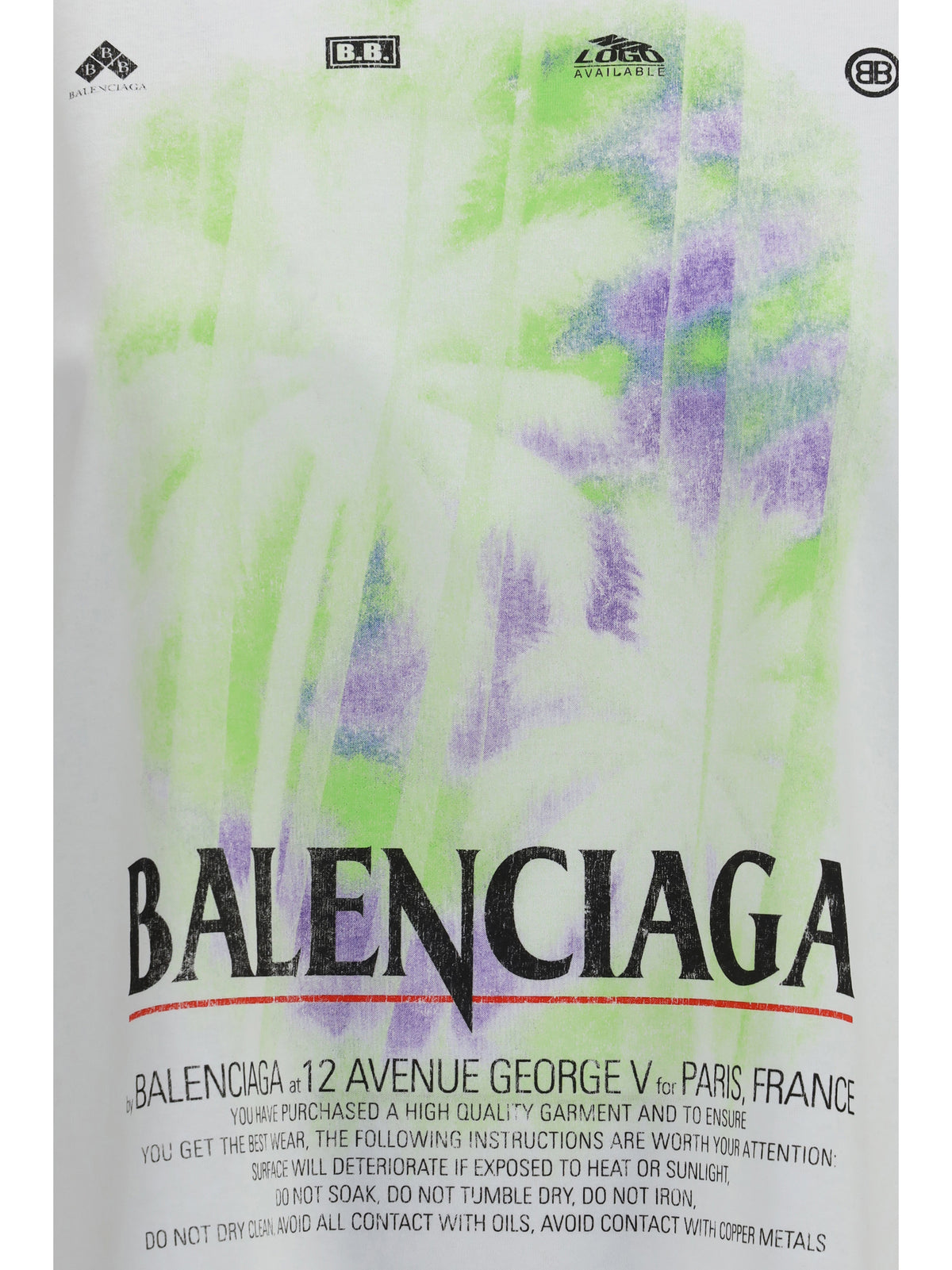 Balenciaga Women Printed Cotton T-Shirt BALENCIAGA