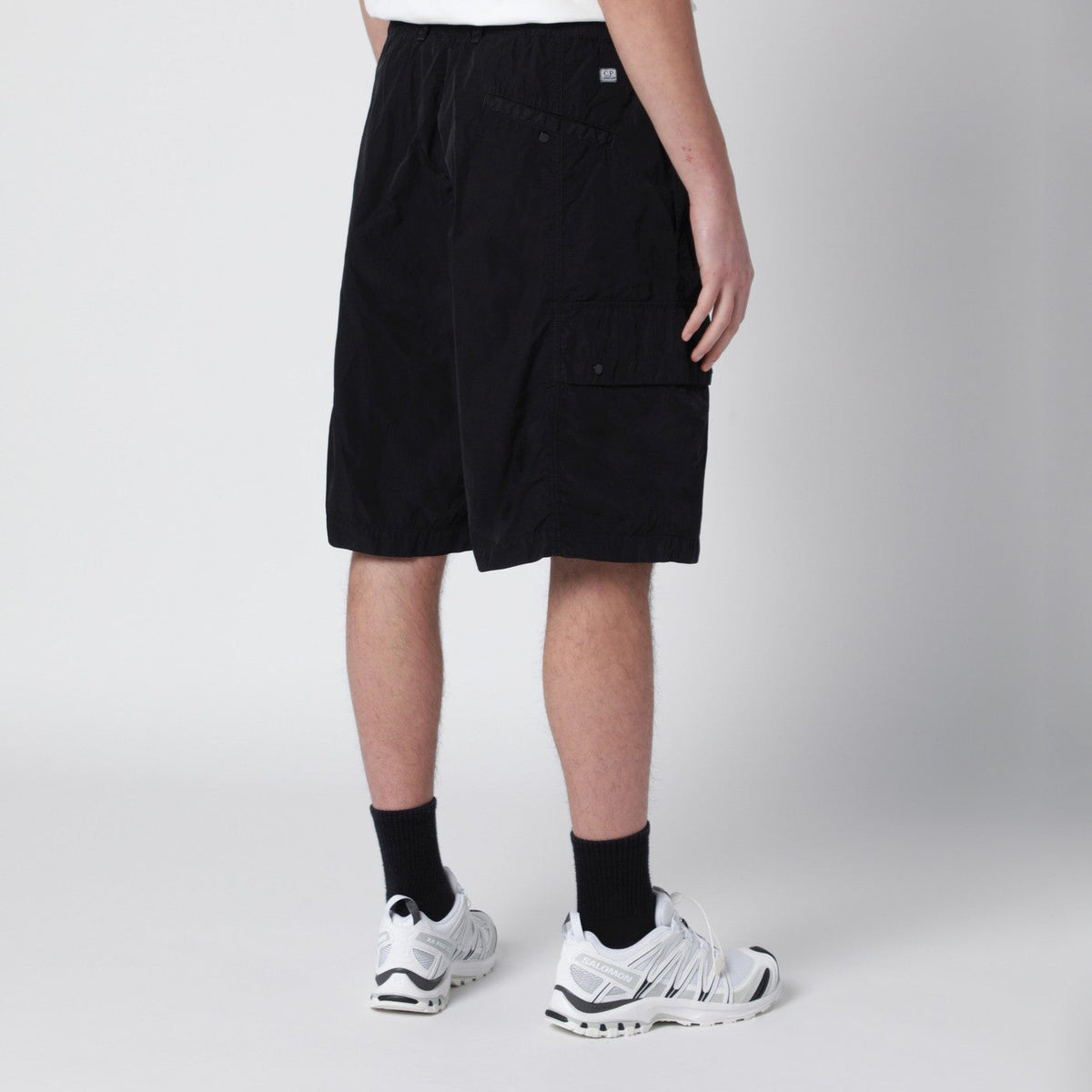 C.P. Company Black Technical Fabric Cargo Shorts Men C.P. COMPANY