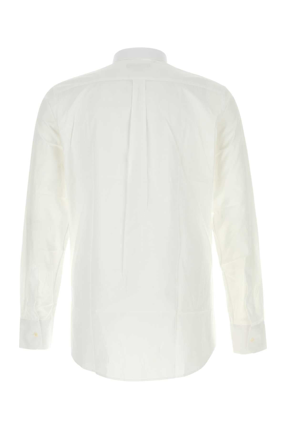 Dolce & Gabbana Men White Poplin Shirt DOLCE & GABBANA