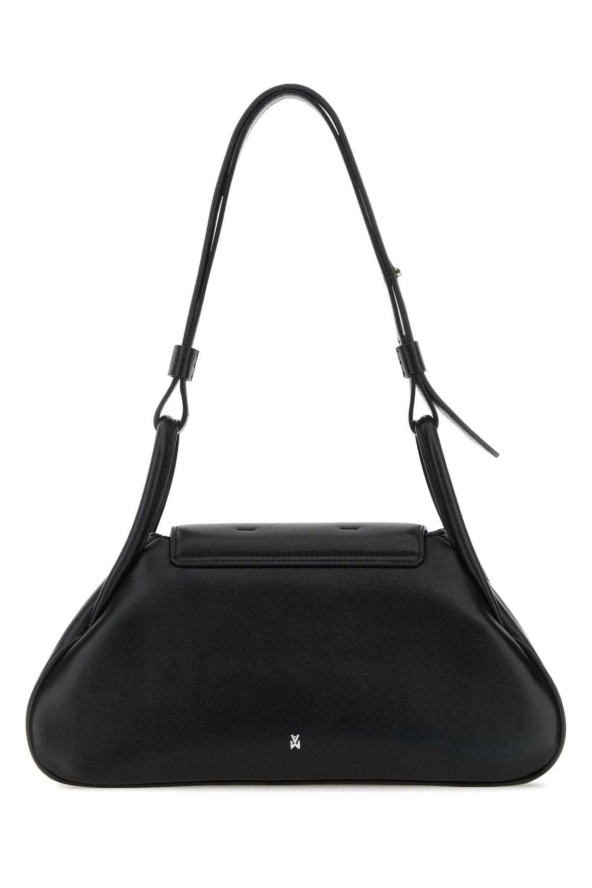 Amina Muaddi Women Gemini Small Nappa Black Silver Ha AMINA MUADDI