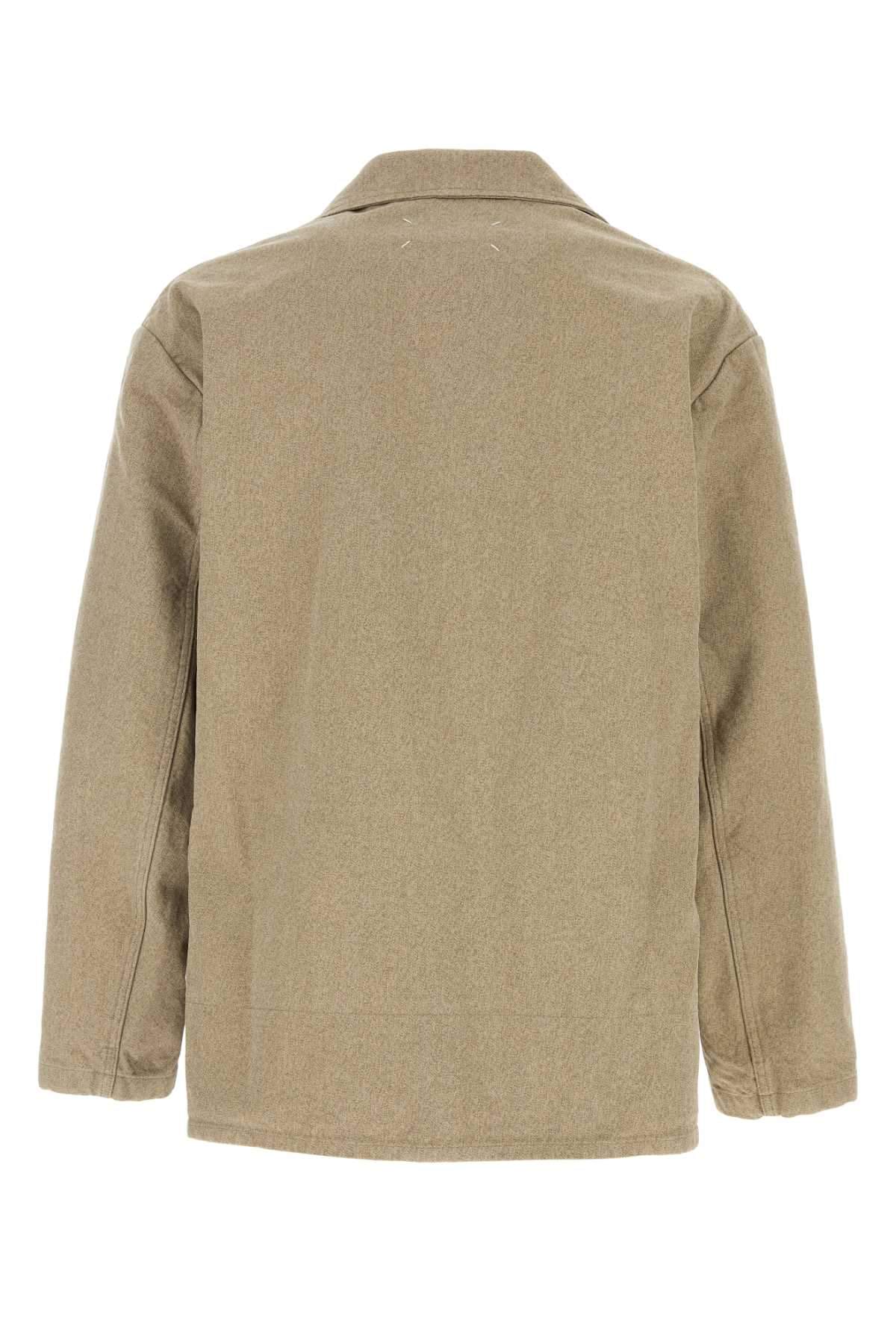 Maison Margiela Men Melange Cappuccino Cotton Blazer MAISON MARGIELA