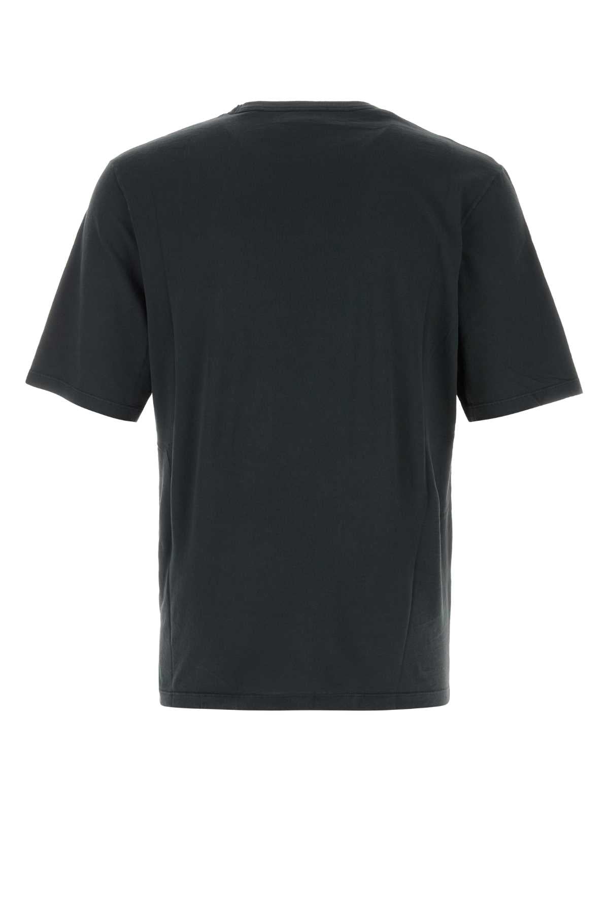 Saint Laurent Men Charcoal Cotton T-Shirt SAINT LAURENT