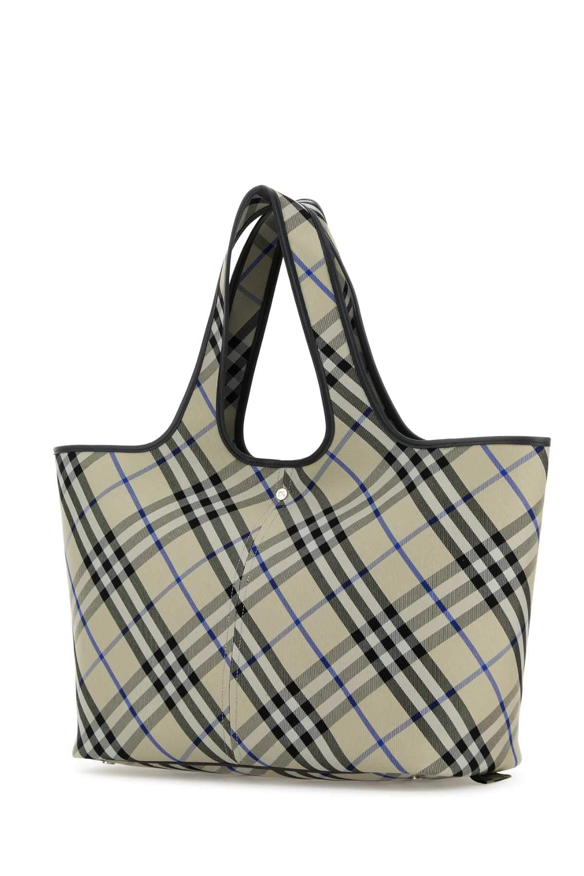 Burberry Women Embroidered Canvas Shopping Bag BURBERRY