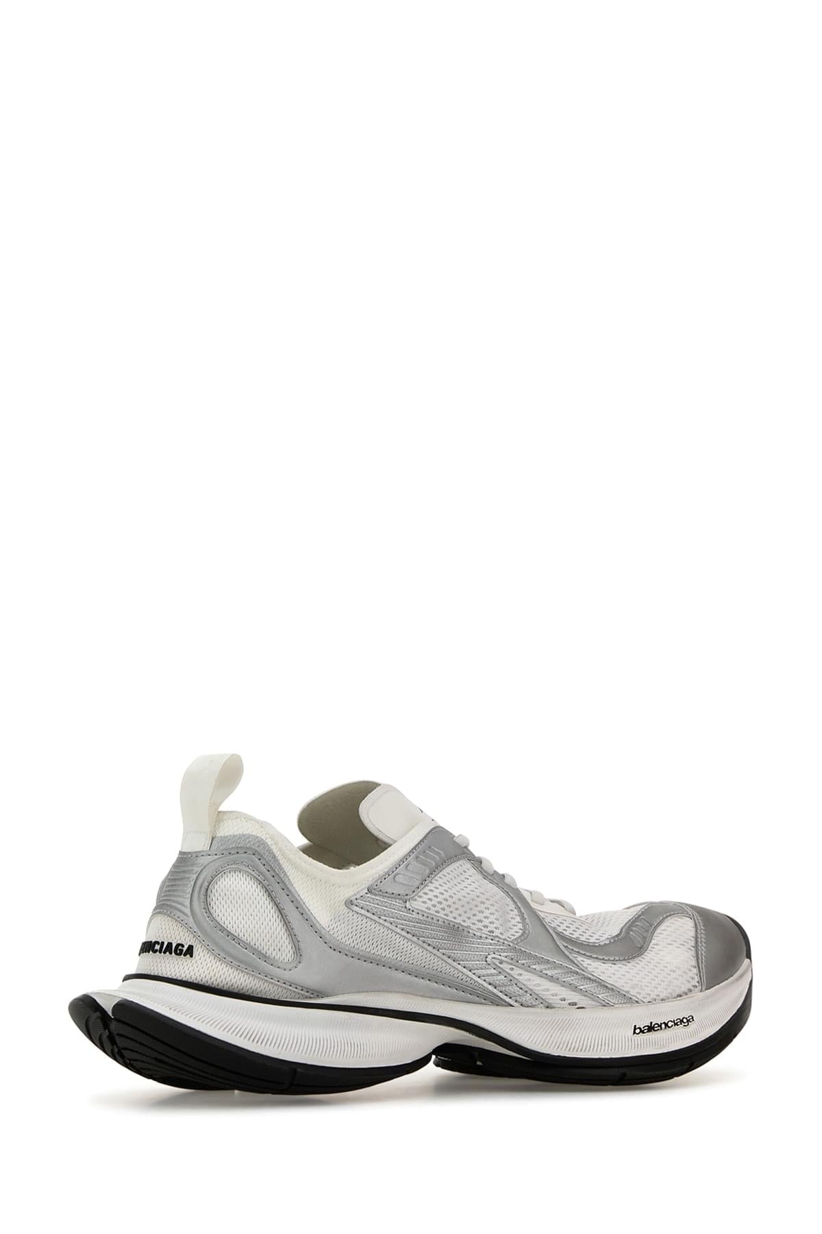 Balenciaga Men White Mesh And Rubber Circuit Sneakers BALENCIAGA