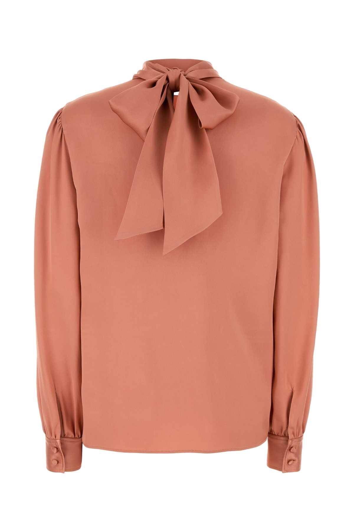 Tom Ford Women Salmon Satin Blouse TOM FORD