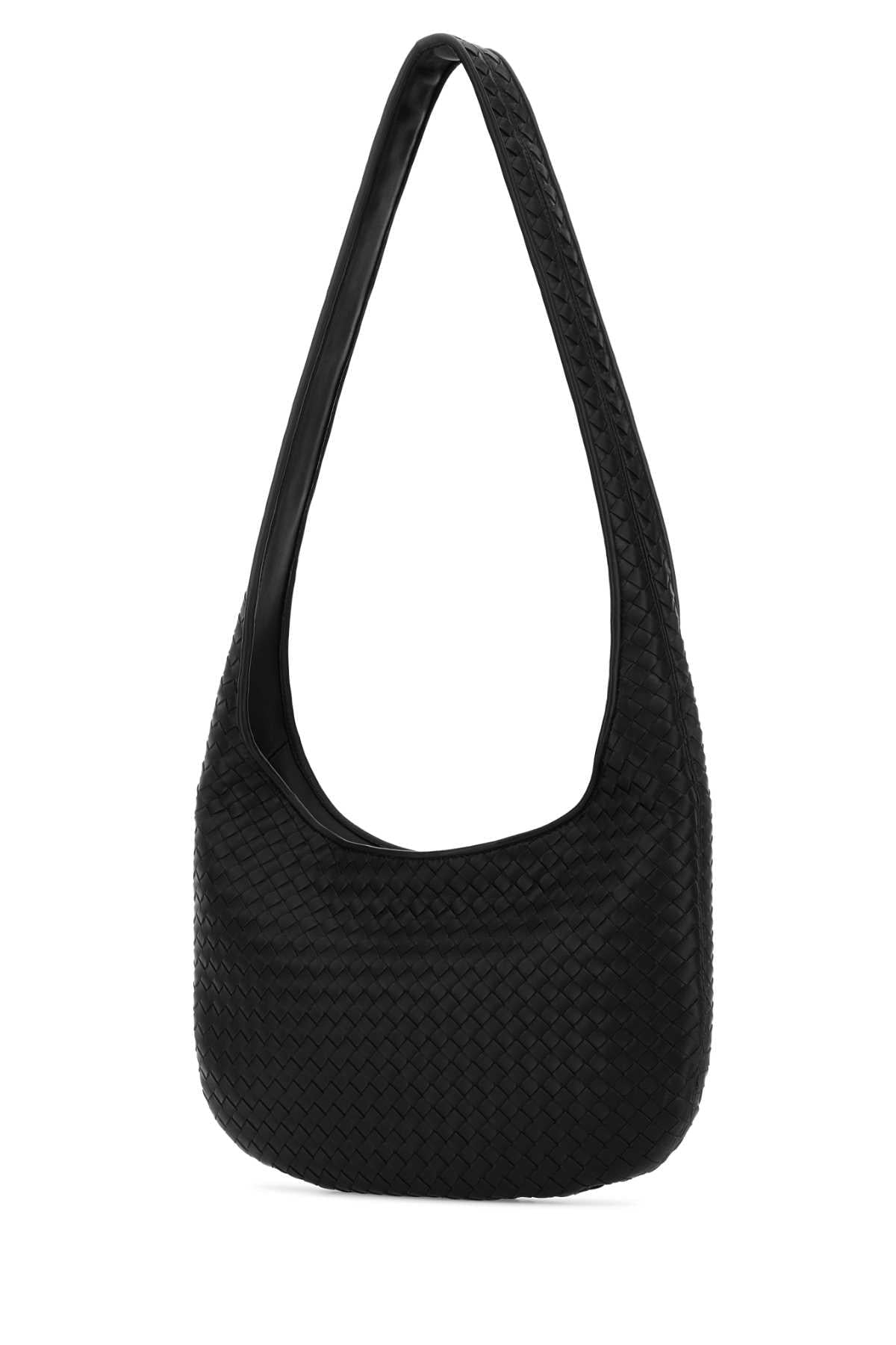Bottega Veneta Men Black Nappa Leather Veneto Crossbody Bag BOTTEGA VENETA