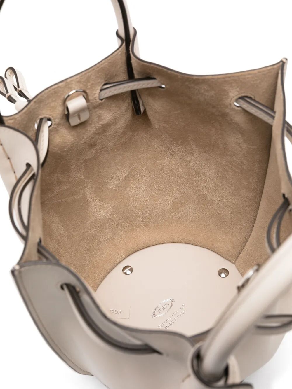 Tod's Women Logo-Charm Leather Mini Bucket Bag TOD'S