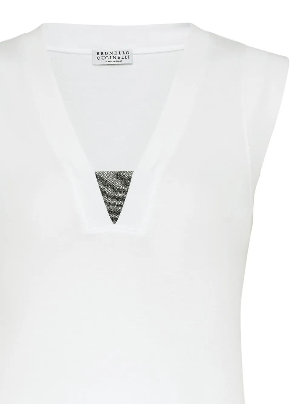 Brunello Cucinelli Women Stretch Cotton Jersey Tank Top With Precious Faux-Layering BRUNELLO CUCINELLI