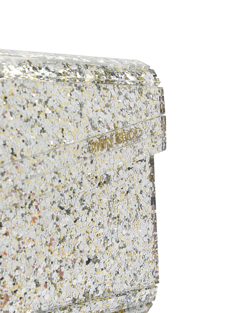 Jimmy Choo Women Coarse Glitter Acrylic Clutch Bag JIMMY CHOO