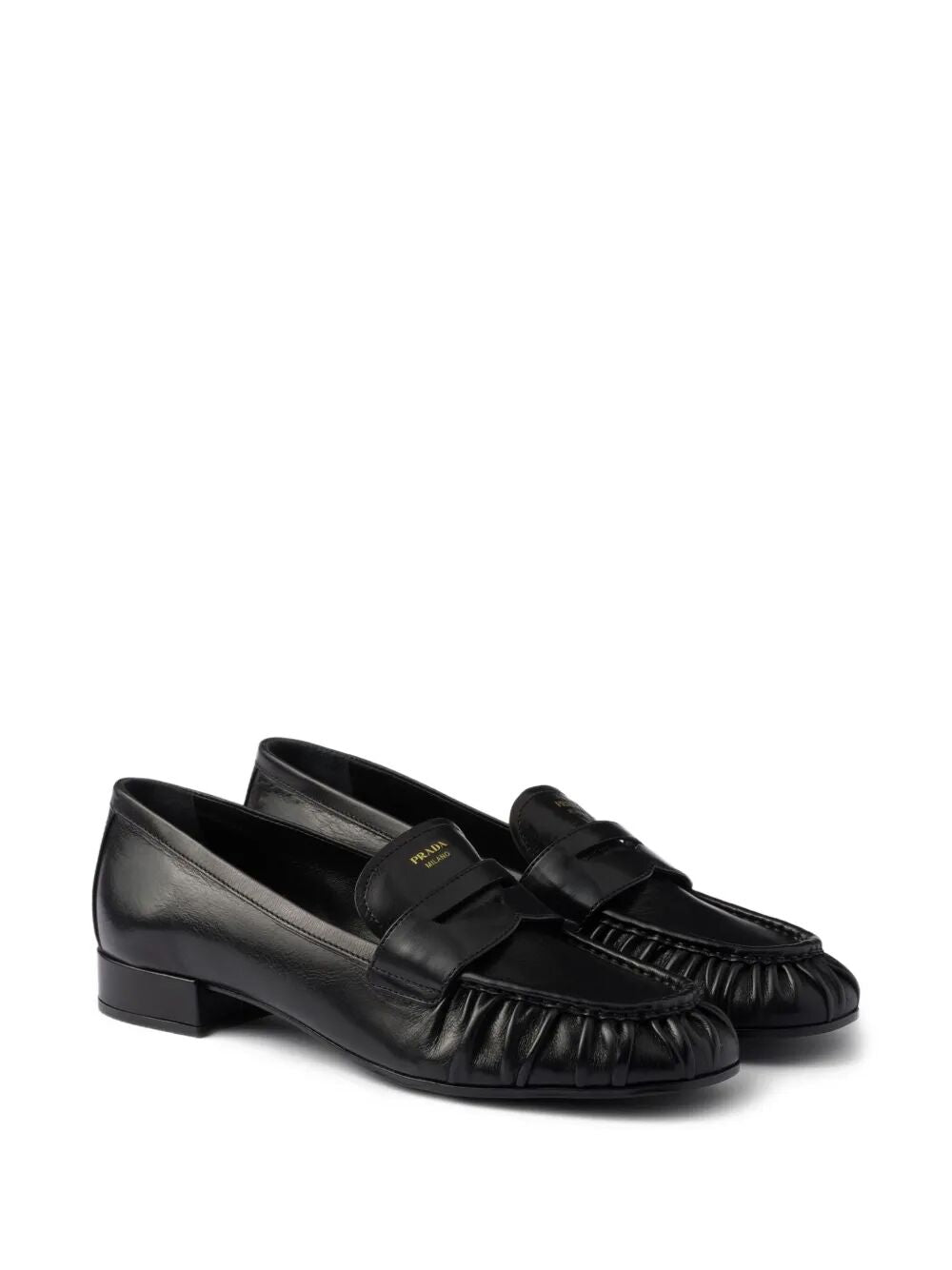 Prada Women Leather Penny Loafers PRADA