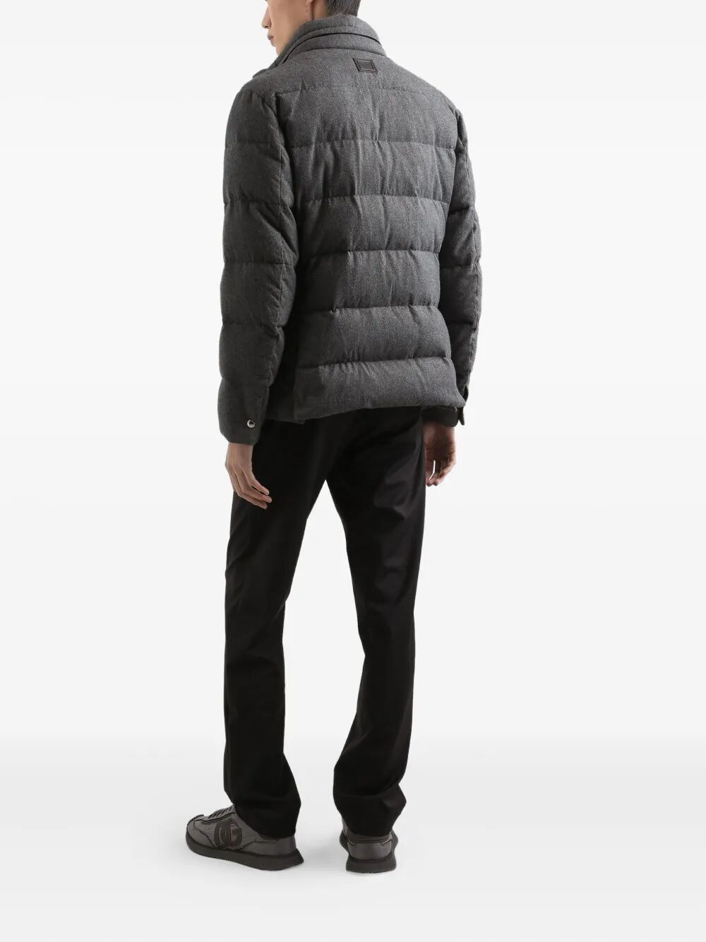 Dolce & Gabbana Men Drawstring-Waist Wool Blend Tapered Trousers DOLCE & GABBANA