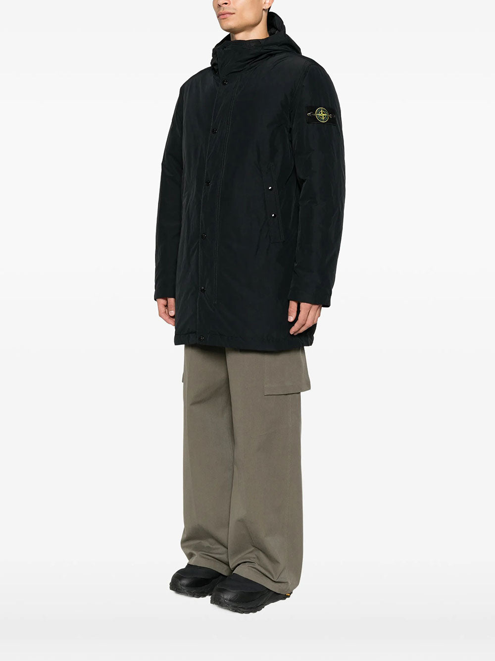 Stone Island Men Parka Lungo Imbottito Con Antigoccia STONE ISLAND