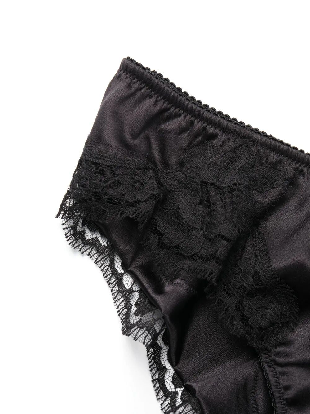 Dolce & Gabbana Women Satin Briefs With Lace Detailing DOLCE & GABBANA