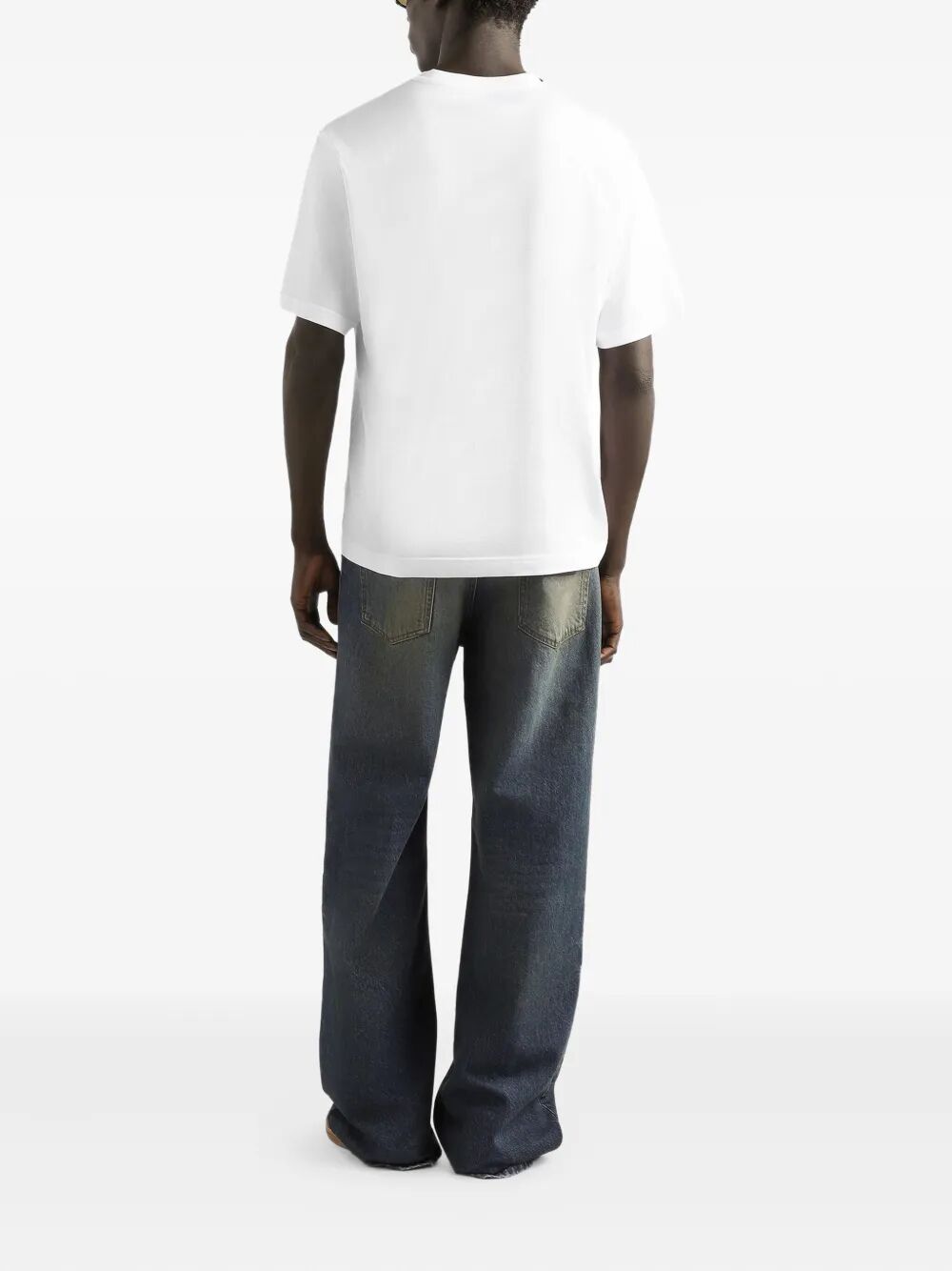 Dolce & Gabbana Men Cotton T-Shirt With Patch DOLCE & GABBANA