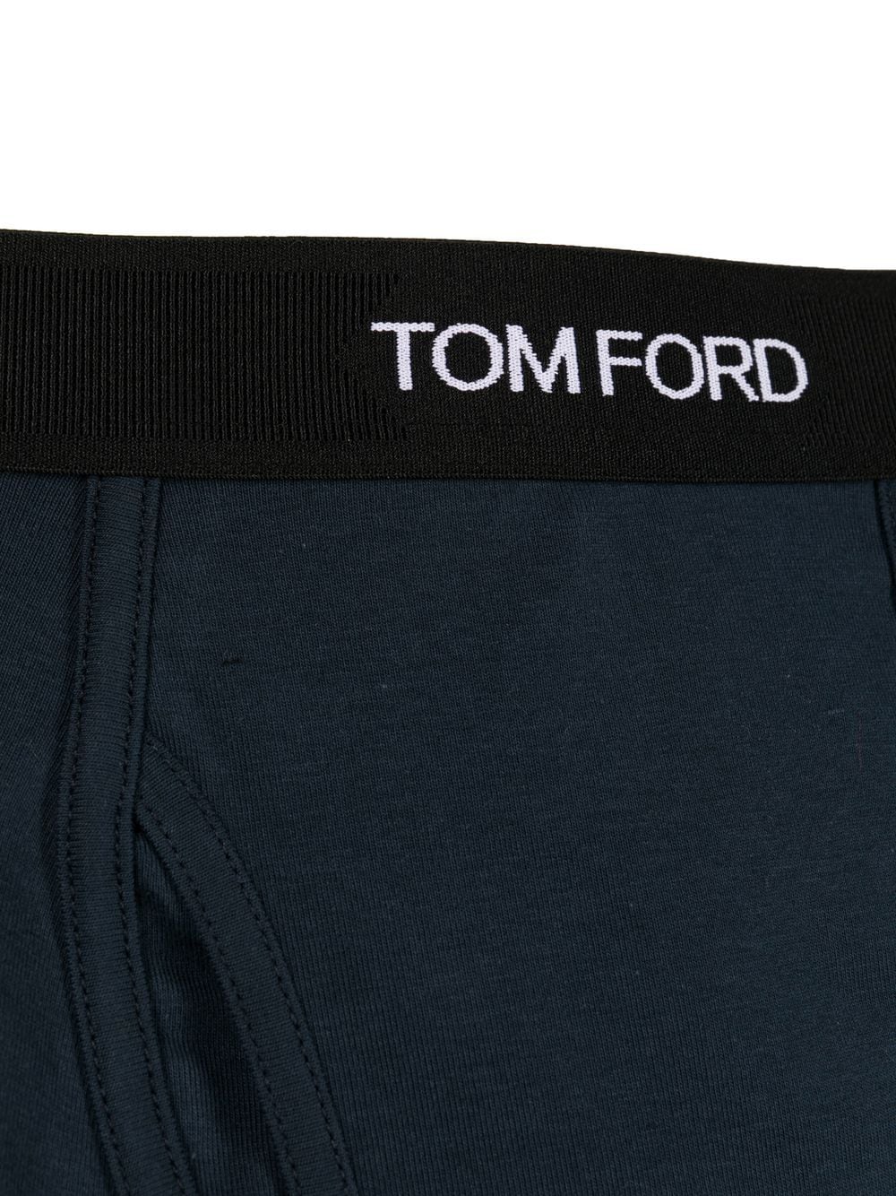 Tom Ford Men Logo-Waistband Cotton Boxer Briefs TOM FORD