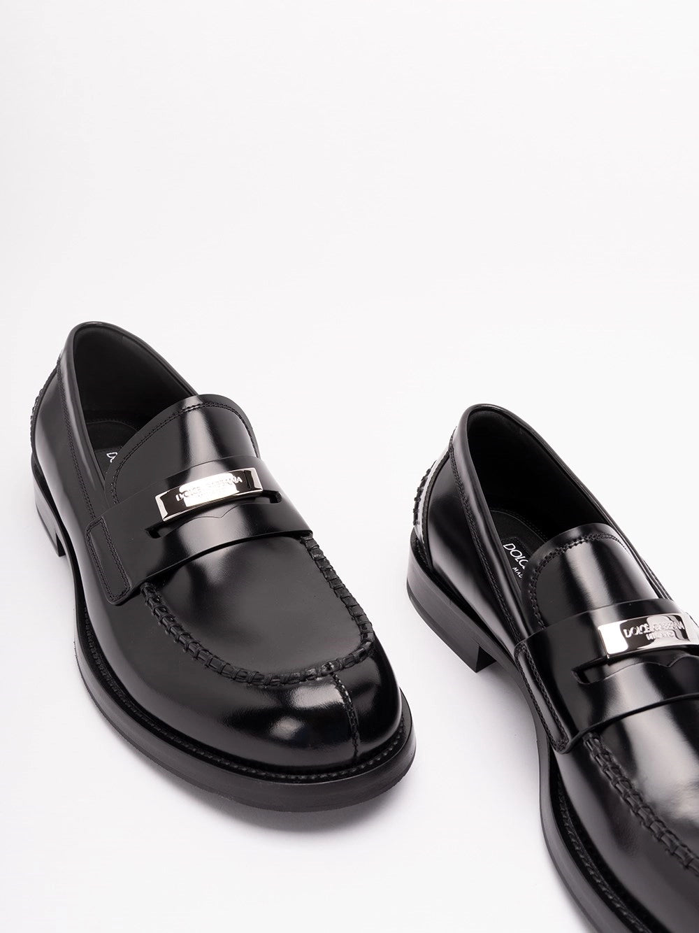 Dolce & Gabbana Men Brushed Leather Loafers DOLCE & GABBANA