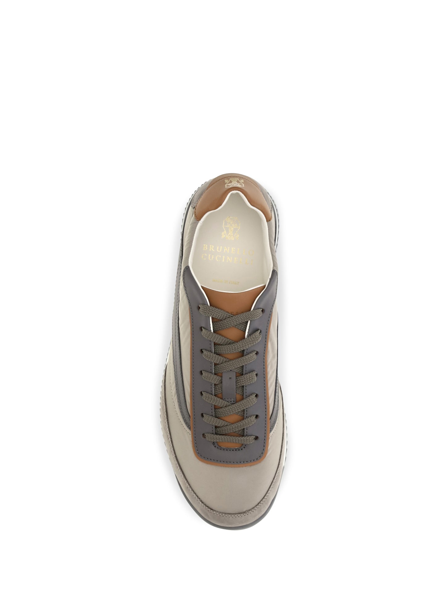 Brunello Cucinelli Men Lace-Up Suede Sneakers BRUNELLO CUCINELLI