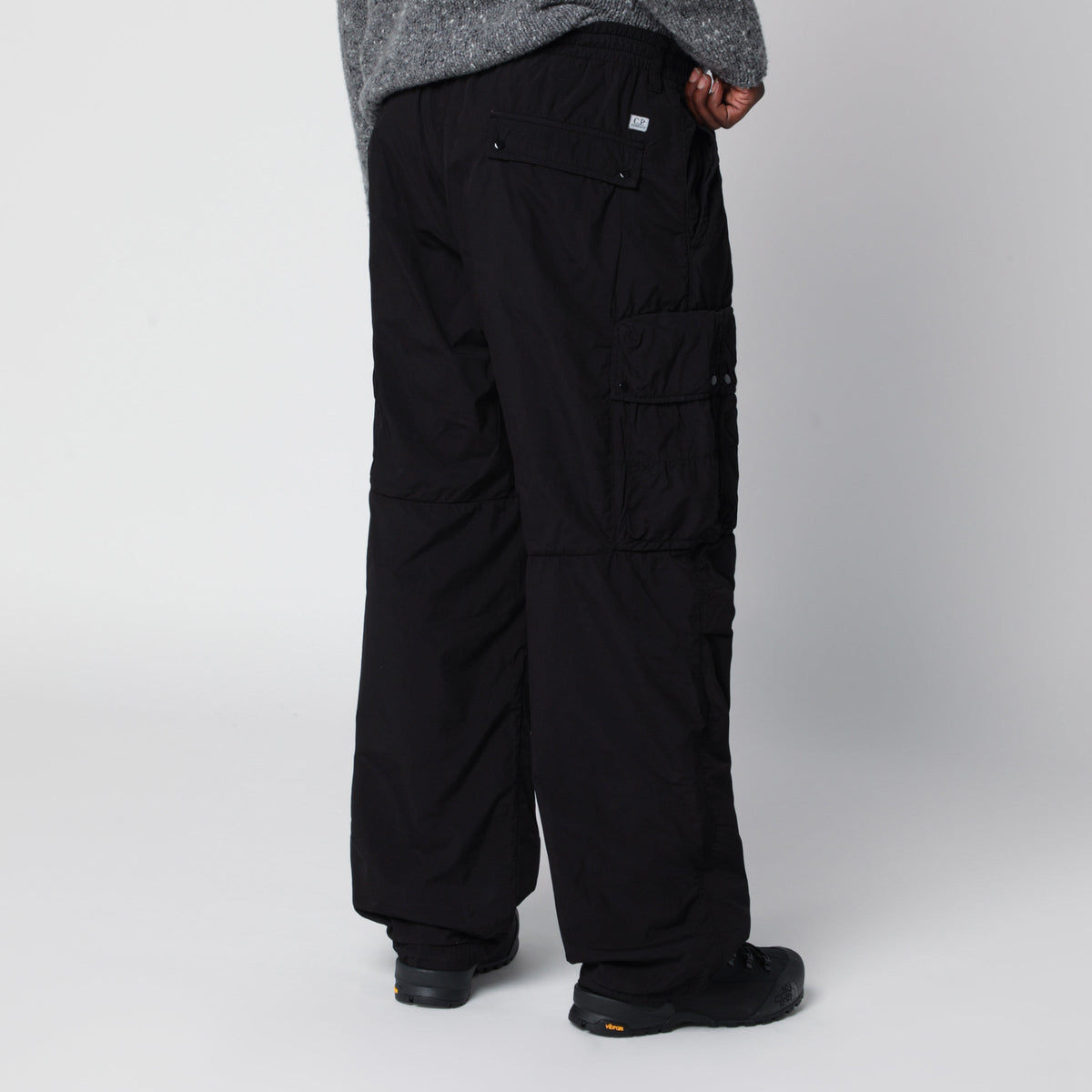 C.P. Company Black Cargo Trousers In Nylon Men C.P. COMPANY
