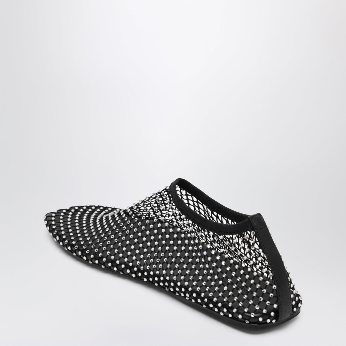 Christopher Esber Black Minette Slip-On Mesh Ballet Flats With Crystals Women CHRISTOPHER ESBER