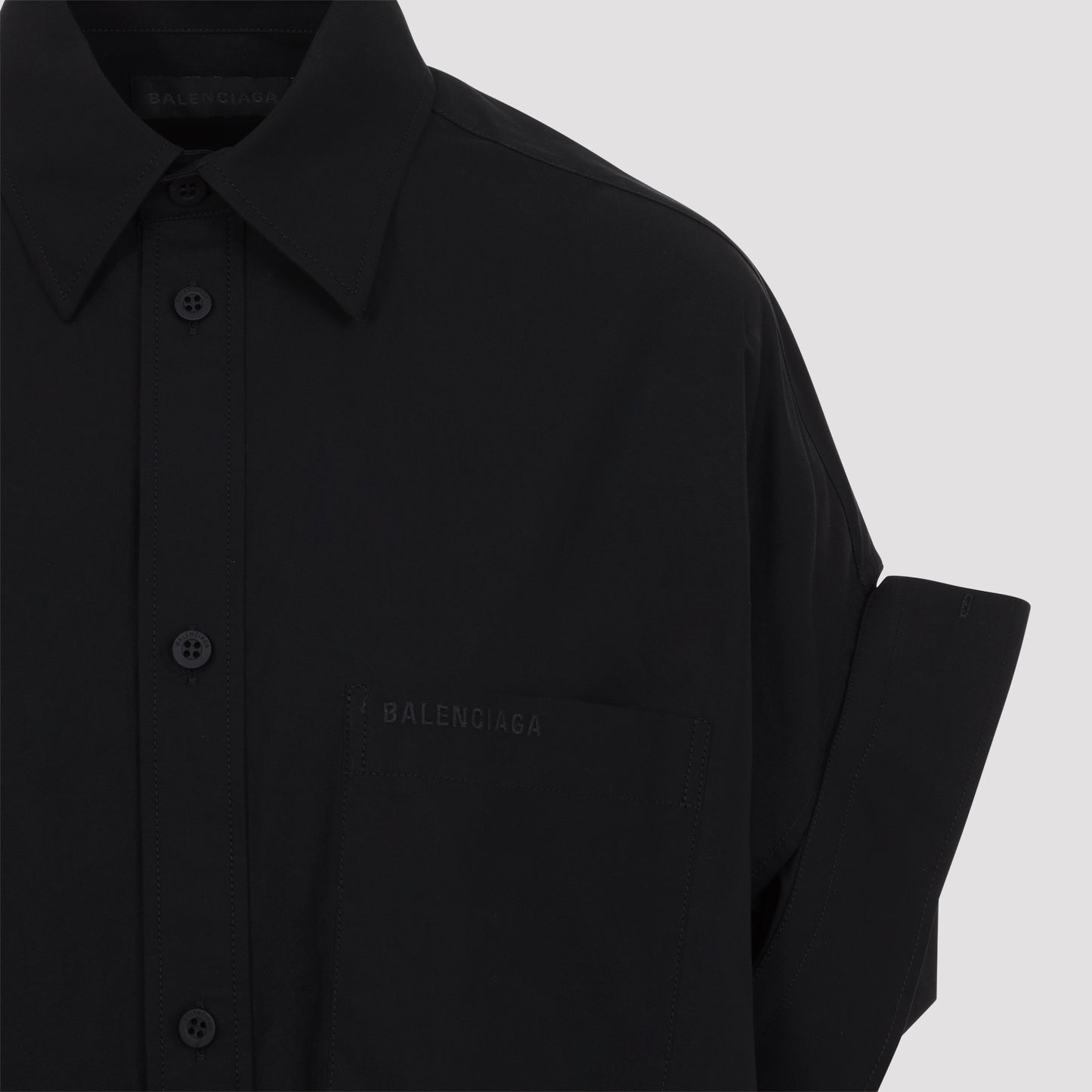 Balenciaga Tucked Sleeve Shirt Women BALENCIAGA