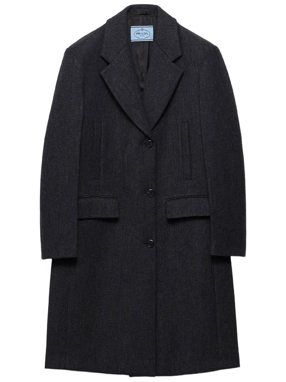 Cappotto Monopetto In Lana Double Women PRADA