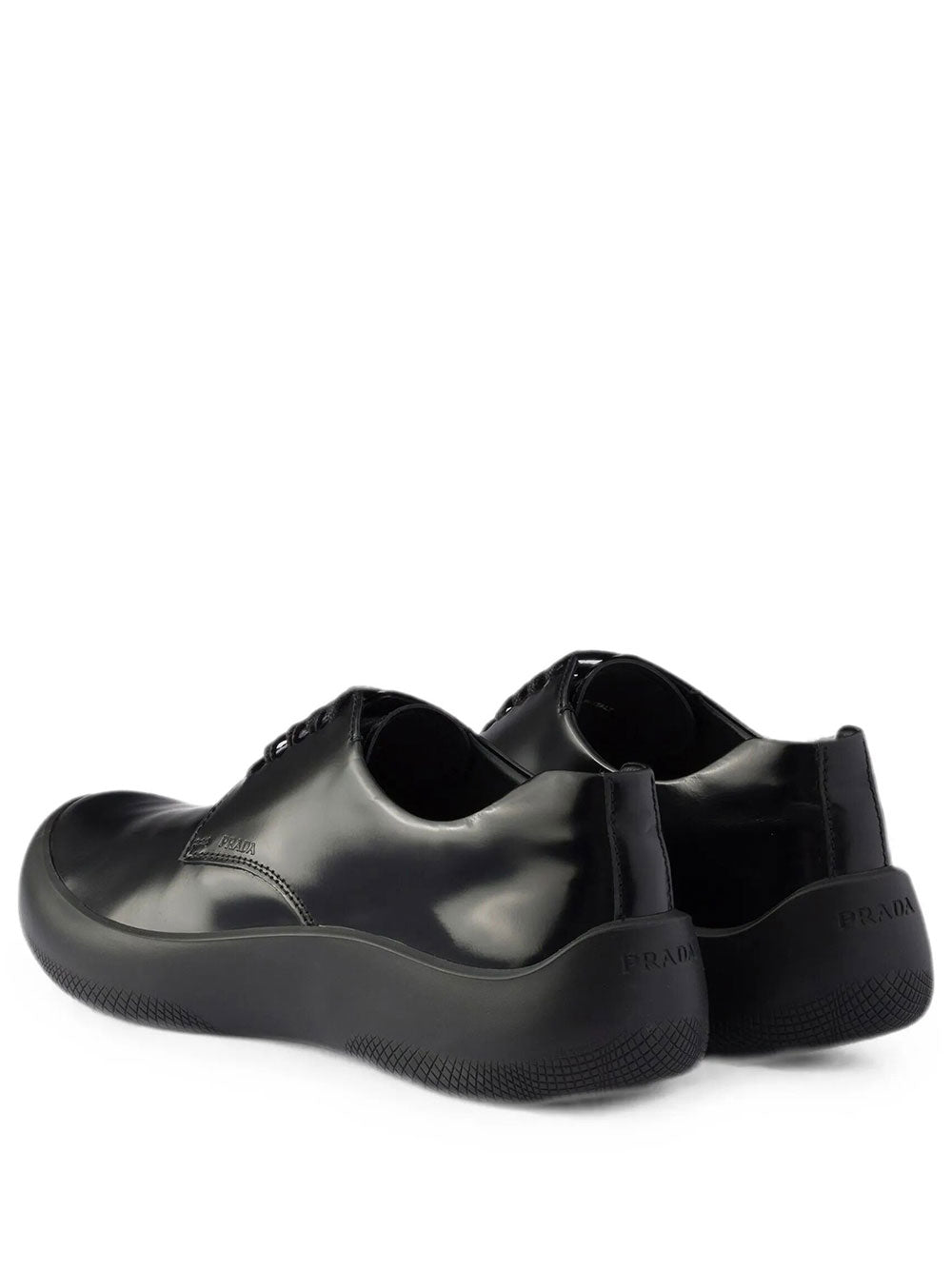 Scarpe Stringate In Pelle Spazzolata Women PRADA