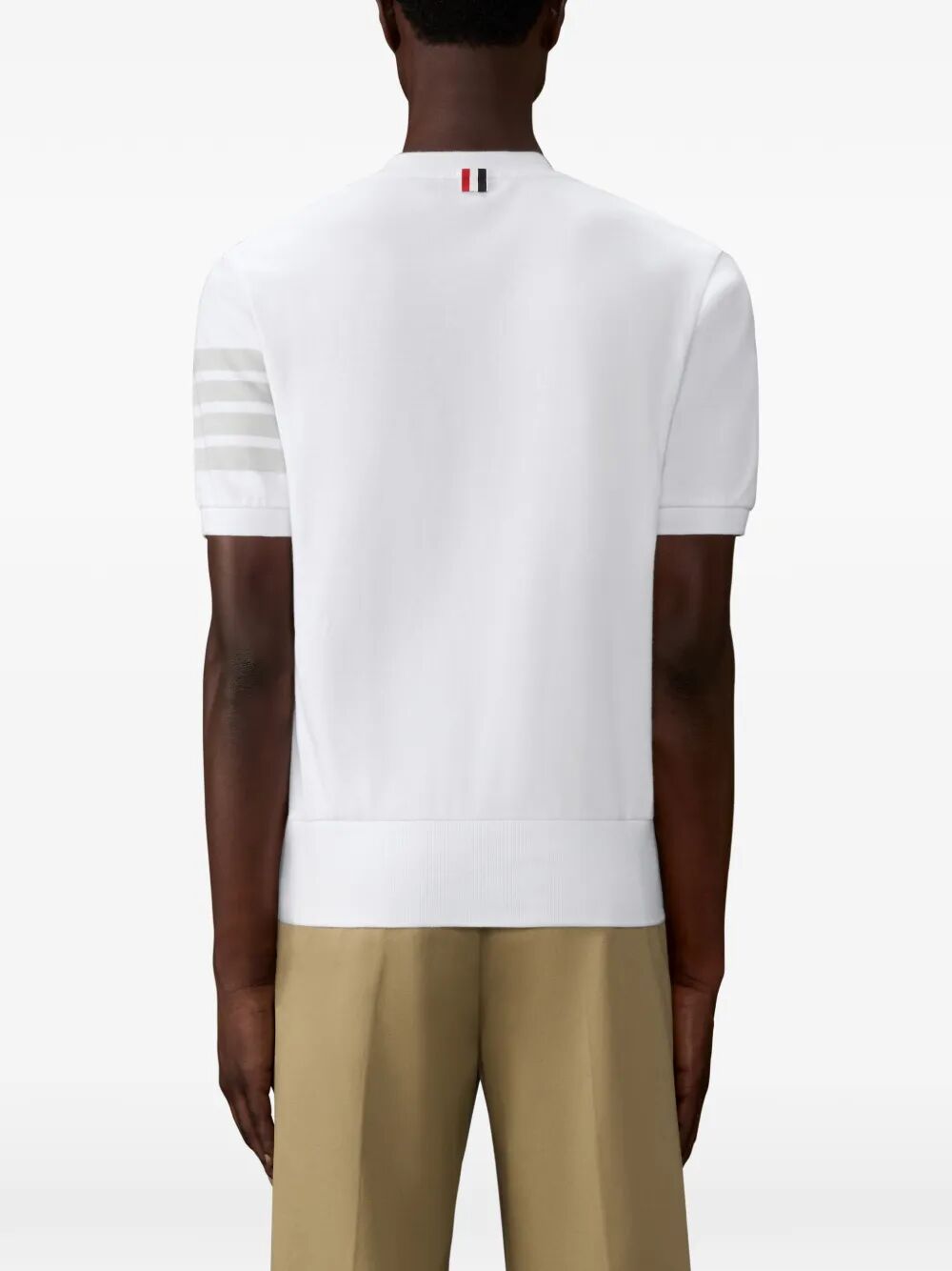 Thom Browne Men Cotton Jersey 4-Bar T-Shirt THOM BROWNE