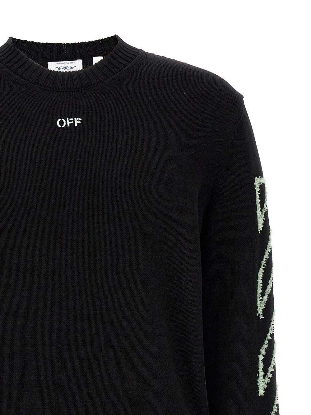 Off-White Men Arrow Embroidery Sweater OFF-WHITE