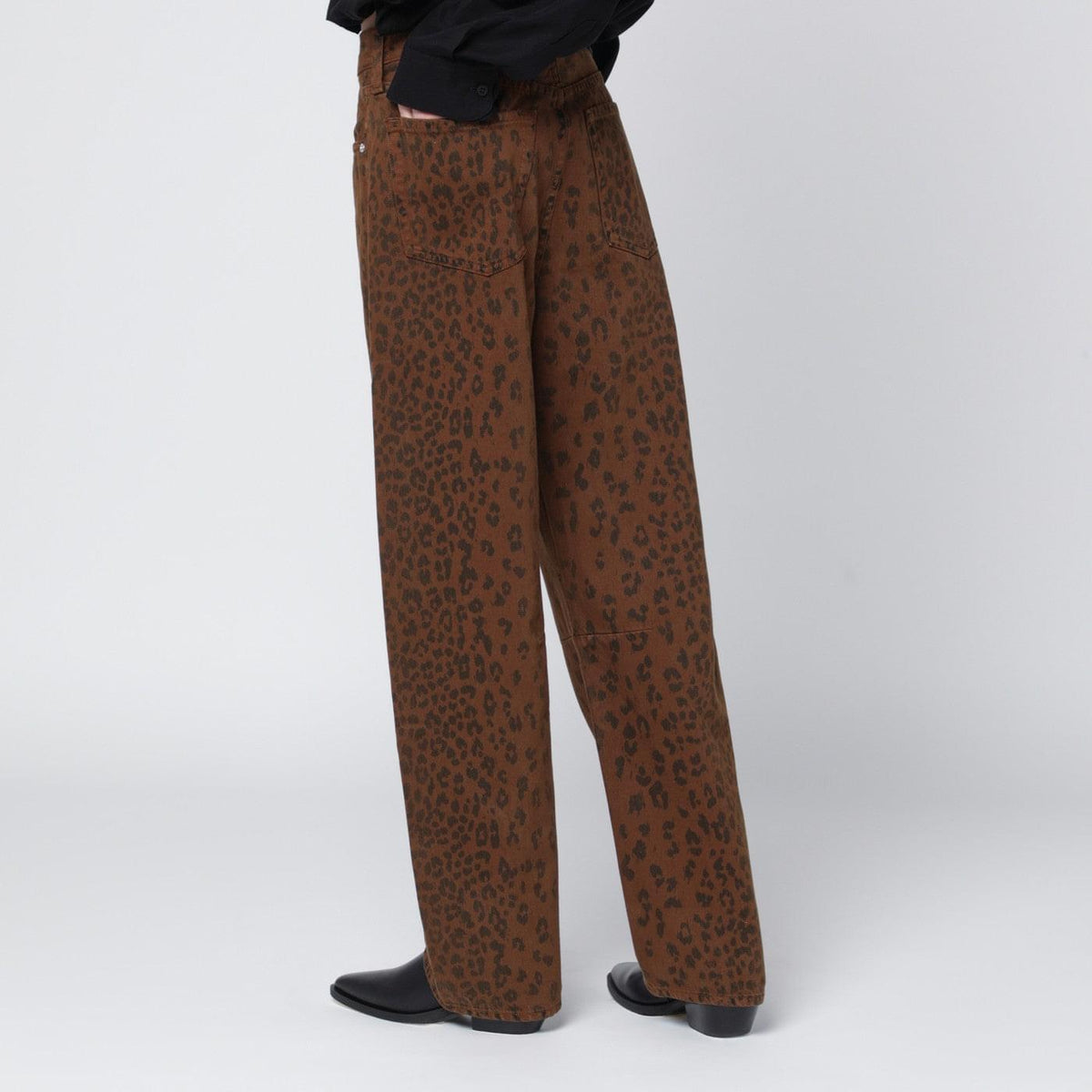 Citizens Of Humanity Relaxed Miro Jeans With Cheetah Print Women Citizens of Humanity