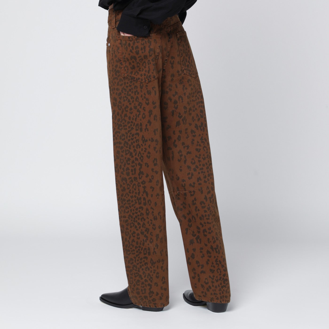 Citizens Of Humanity Relaxed Miro Jeans With Cheetah Print Women Citizens of Humanity