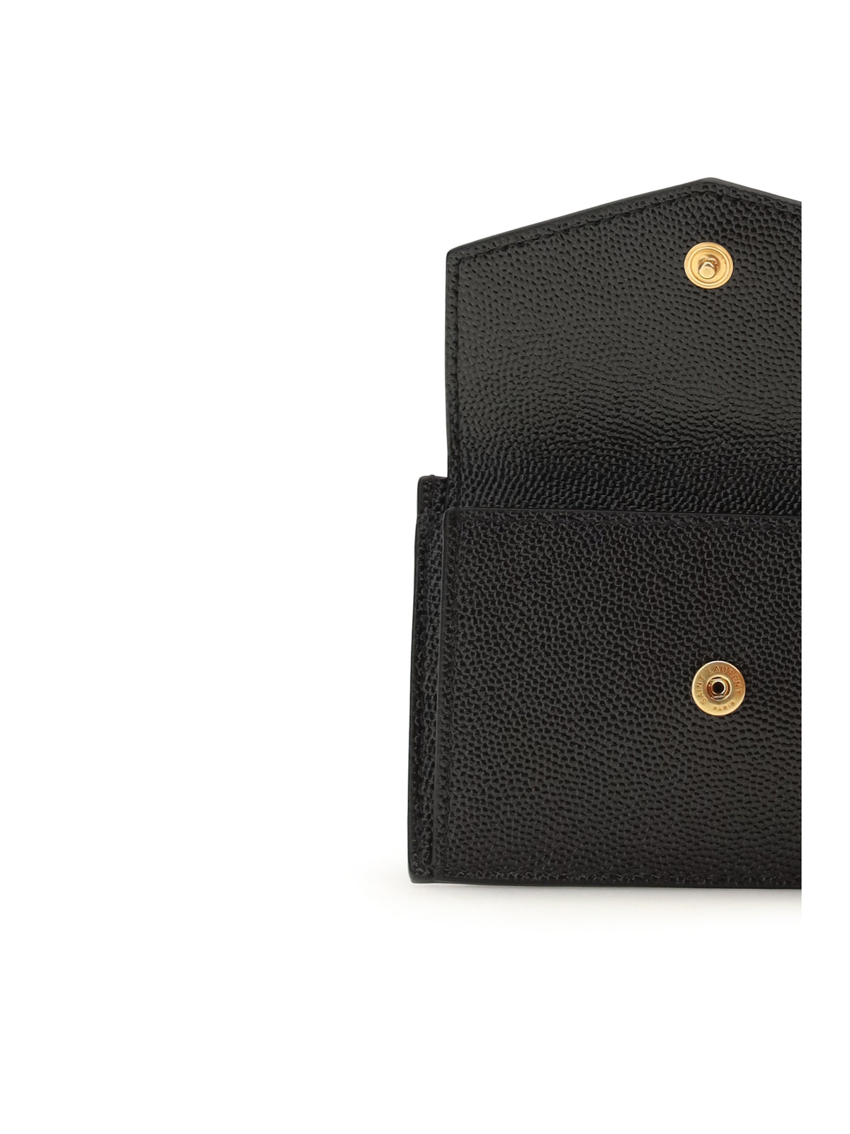 Saint Laurent Women Micro-Grain Leather Wallet SAINT LAURENT