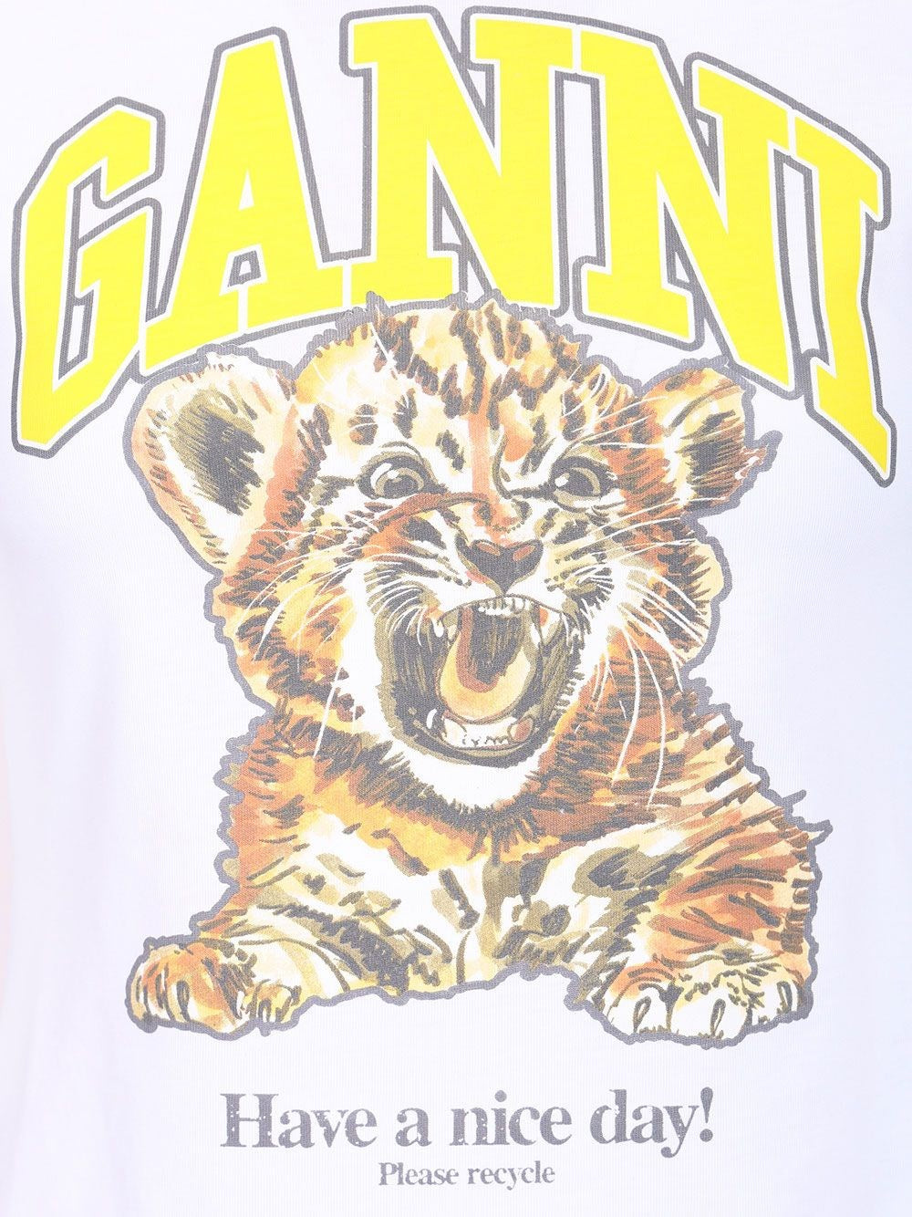 Ganni Women Printed T-Shirt GANNI