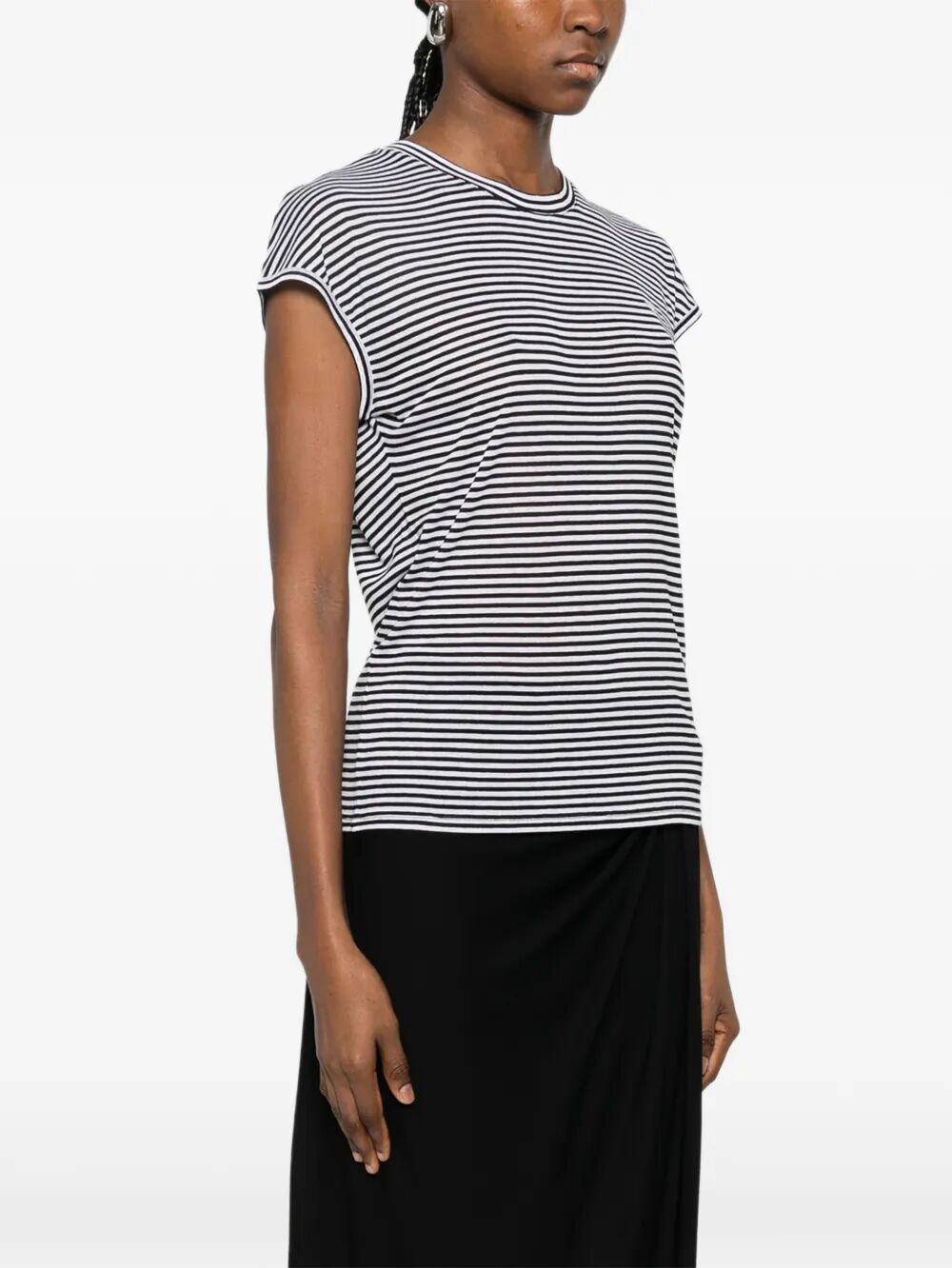 Tom Ford Women Striped Viscose T-Shirt TOM FORD