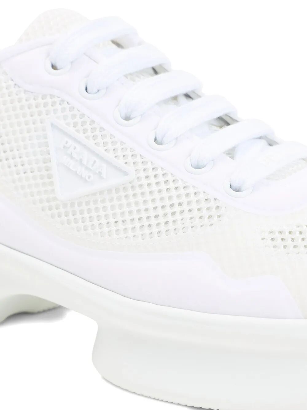 Prada Women Mesh And Re-Nylon Sneakers PRADA