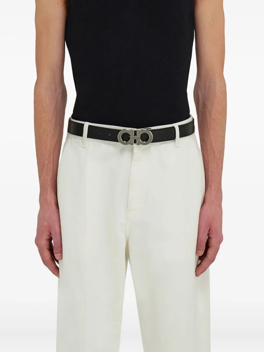 Ferragamo Men Cintura Reversibile E Regolabile Gancini FERRAGAMO