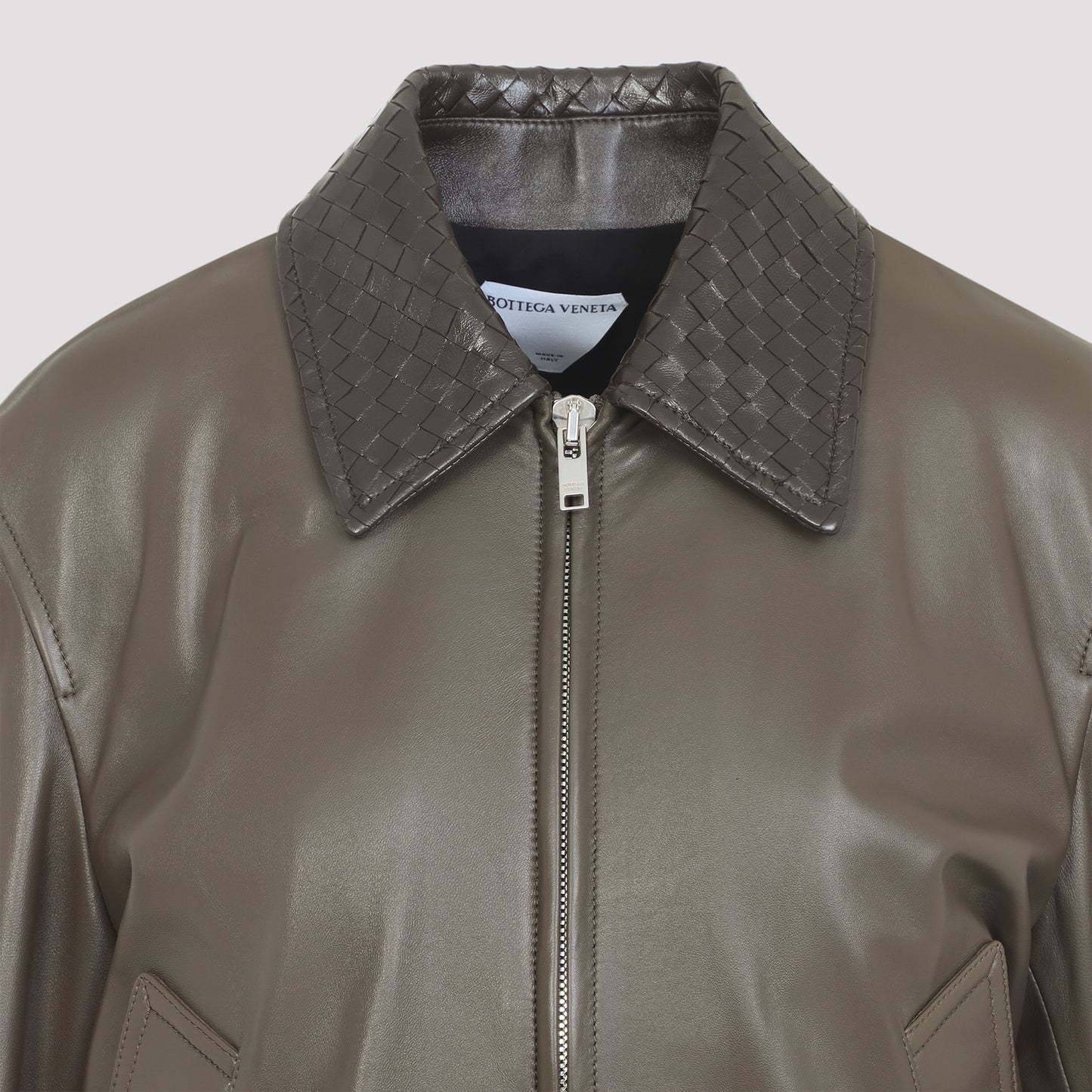 Bottega Veneta Leather Bomber Jacket Women BOTTEGA VENETA