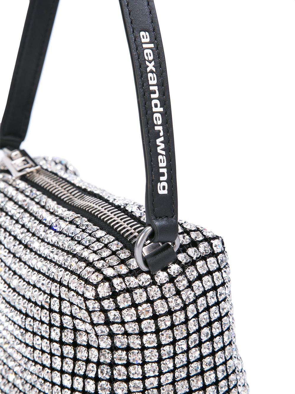 Alexander Wang Women Heiress Medium Pouch In Crystal Mesh ALEXANDER WANG