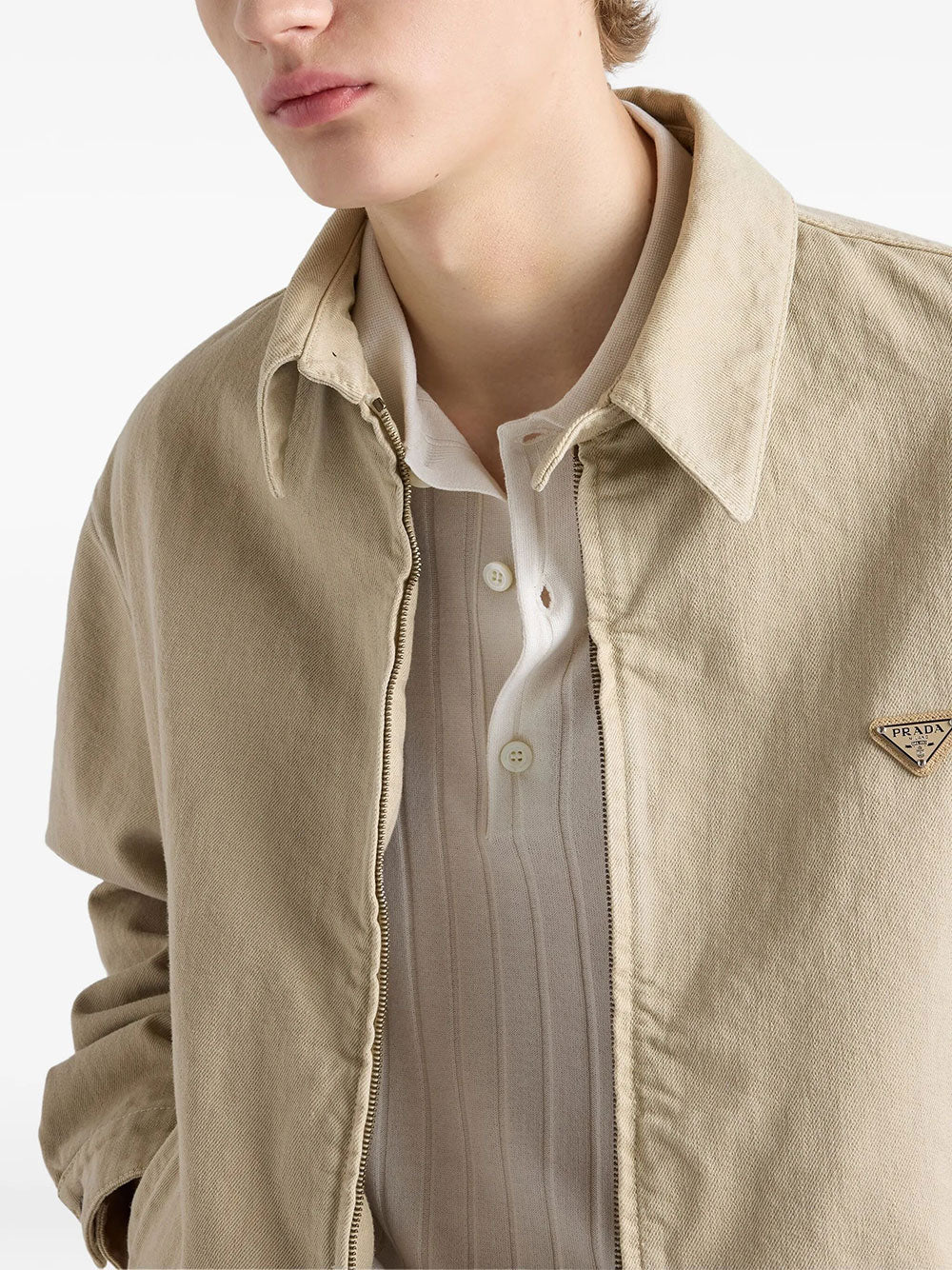 Prada Men Old Denim Blouson Jacket PRADA