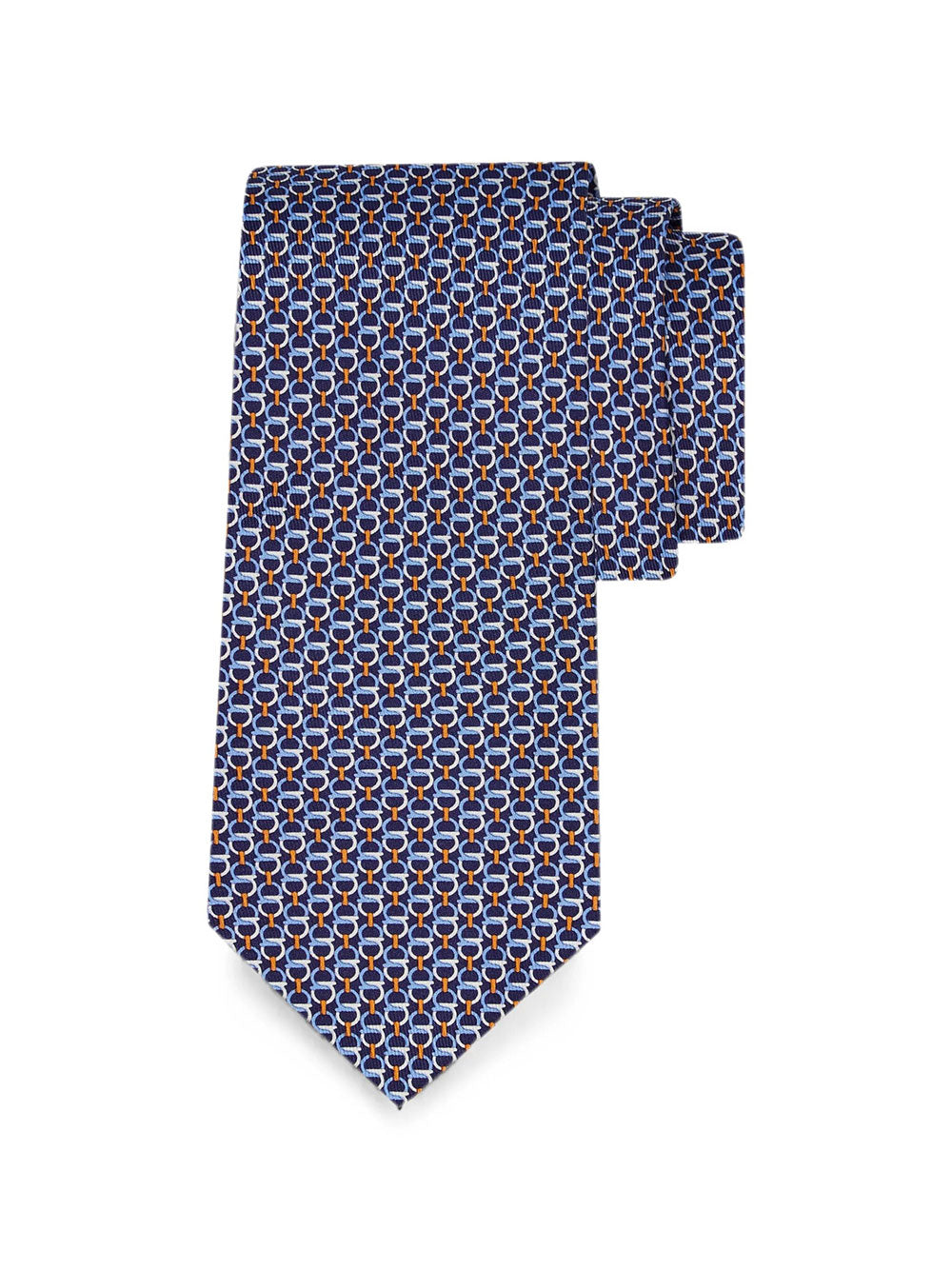Ferragamo Men Gancini-Print Silk Tie FERRAGAMO