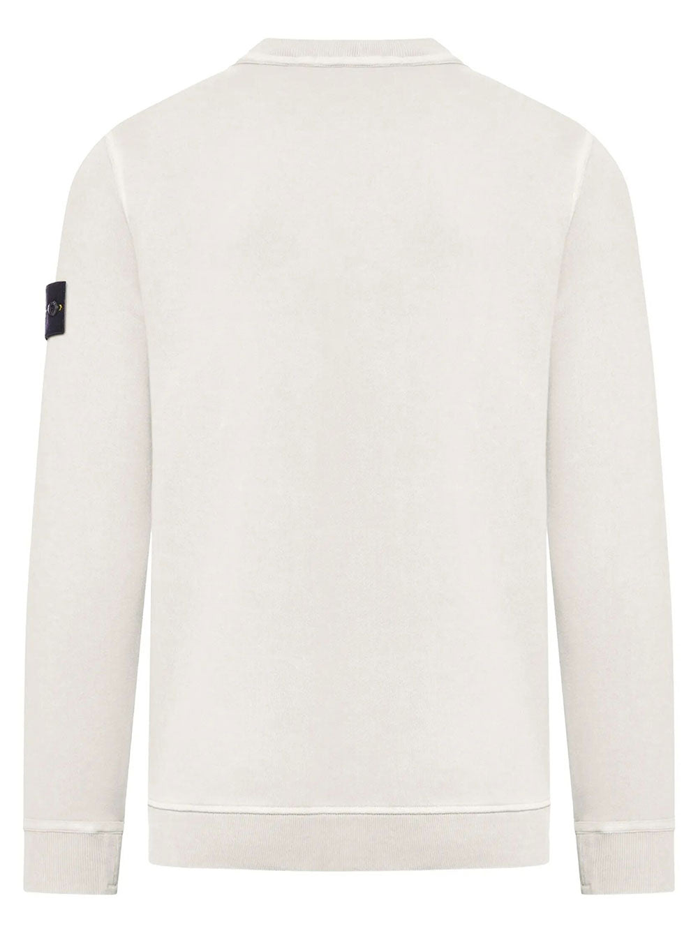 Stone Island Men Crew Neck Cotton Jersey Sweatshirt STONE ISLAND