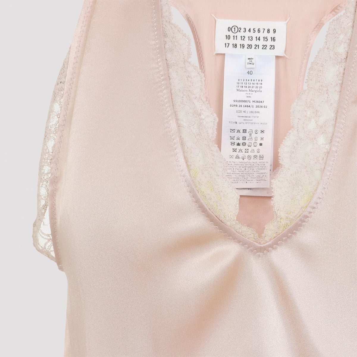 Maison Margela Lace Slip Midi Dress Women MAISON MARGIELA
