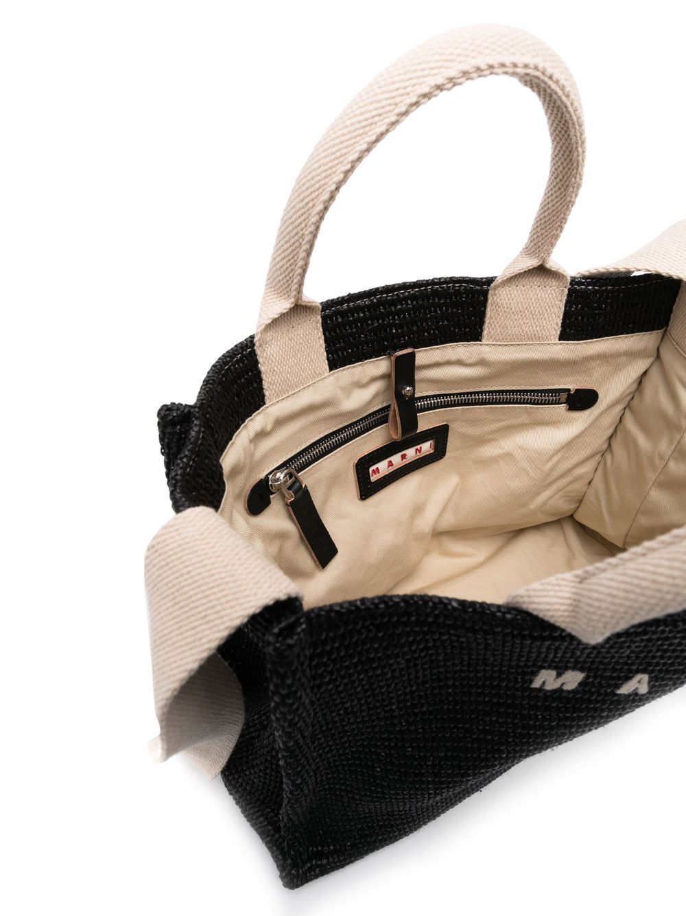 Marni Women Raffia-Effect Small Tote Bag