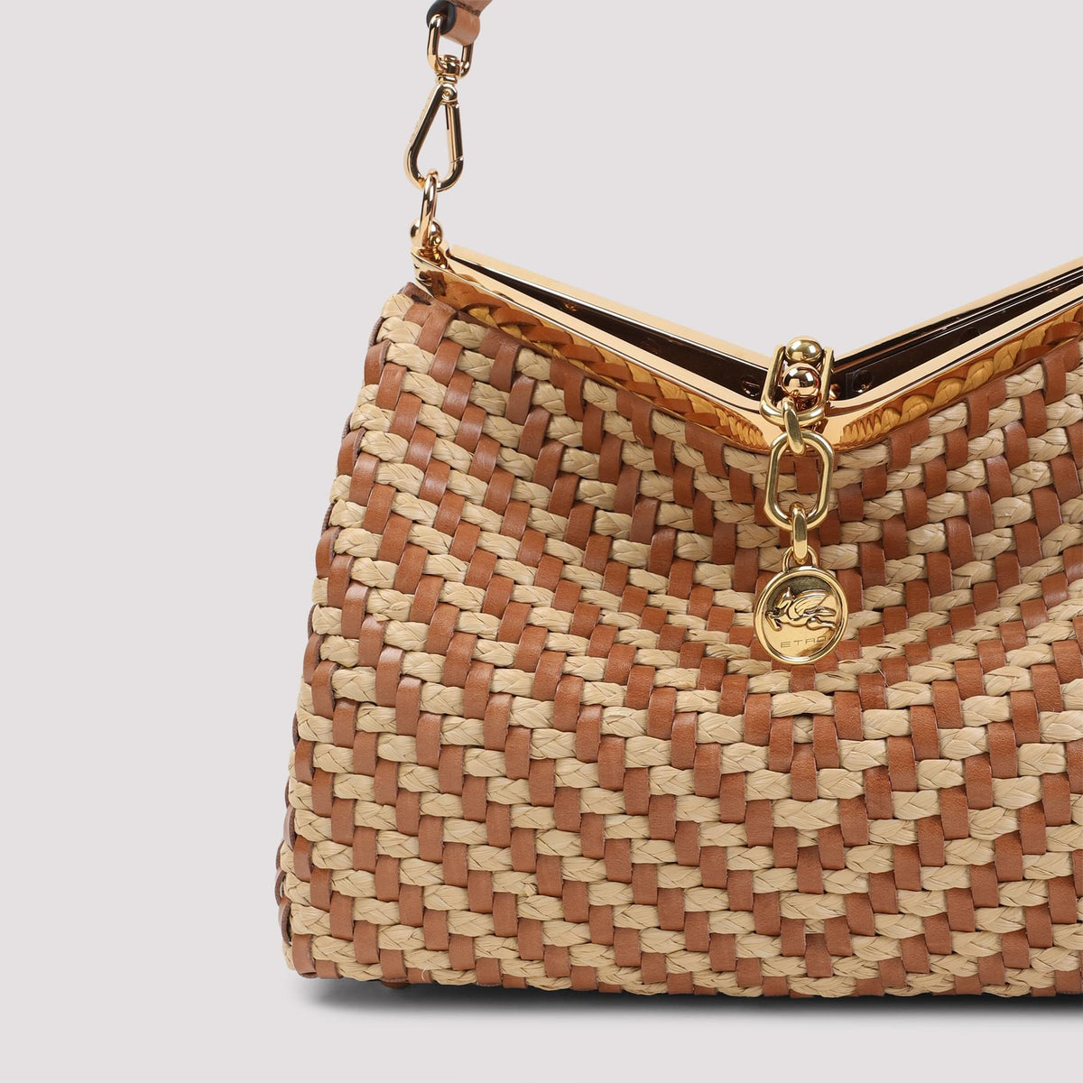 Etro Vela M Rafia Shoulder Bag Women ETRO