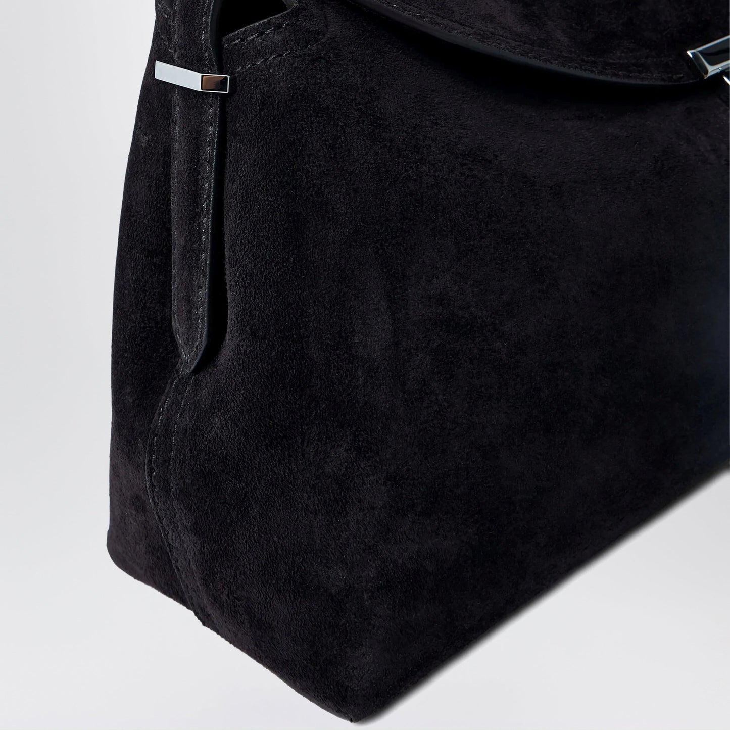 Toteme T-Lock Bag Brown Espresso In Suede Leather Women TOTEME