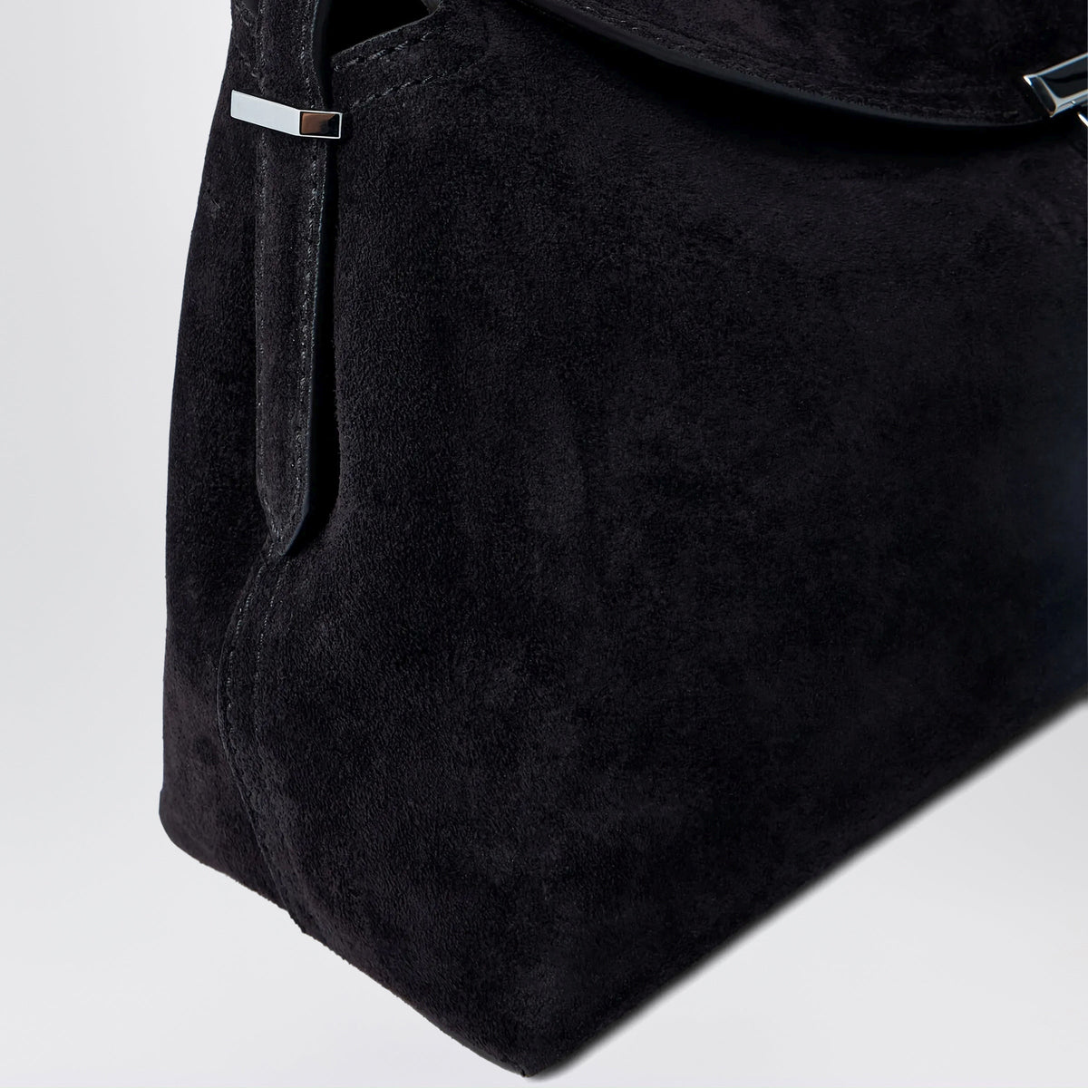 Toteme T-Lock Bag Brown Espresso In Suede Leather Women TOTEME