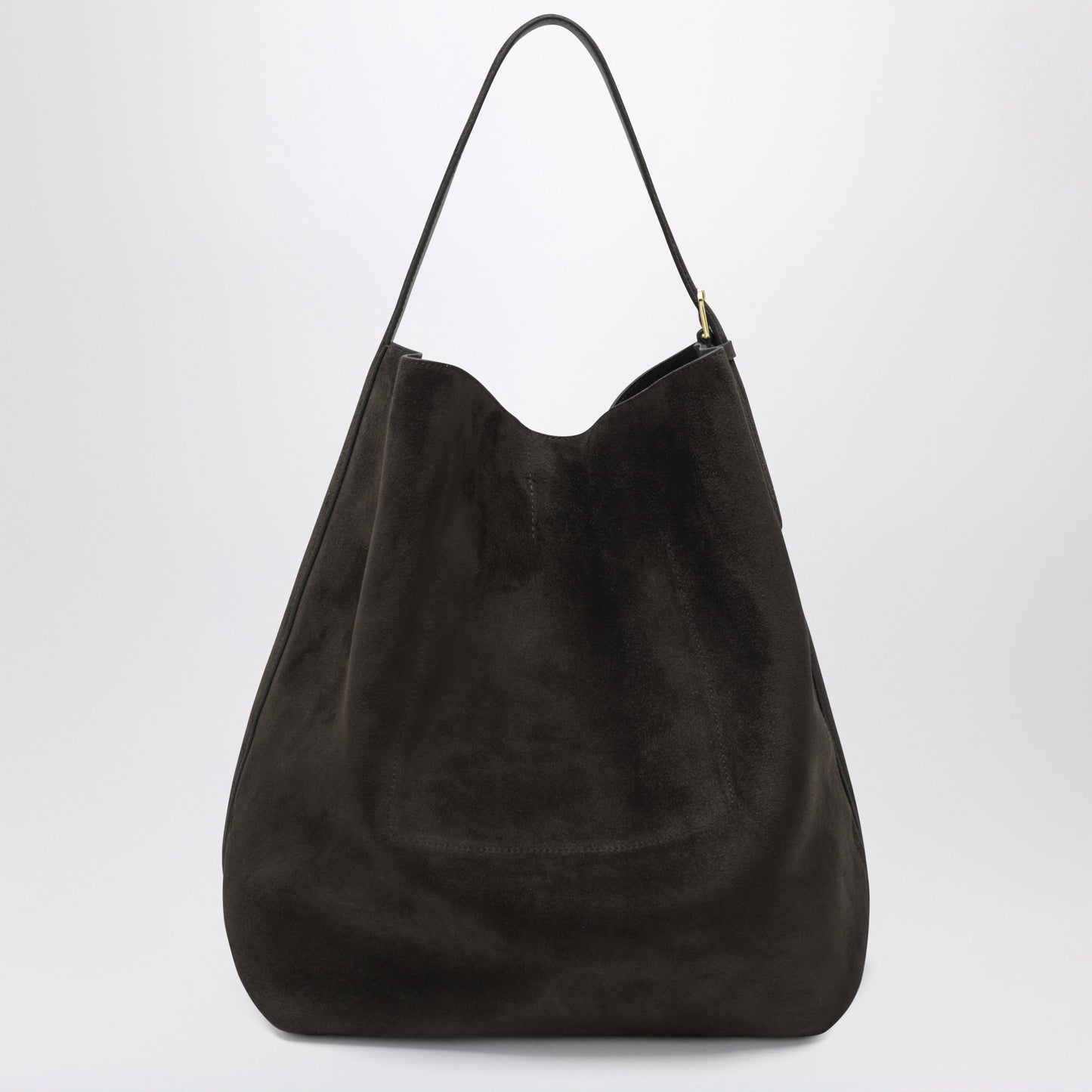 Toteme Espresso-Coloured Suede Tote Bag Women TOTEME