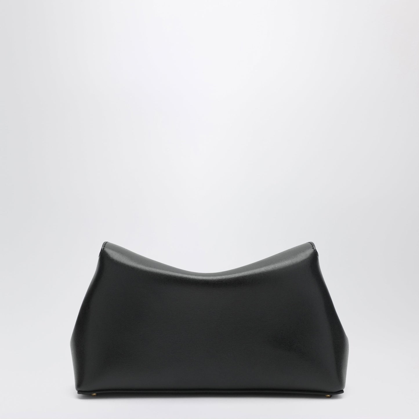 Toteme Black Leather T-Lock Clutch Bag Women TOTEME